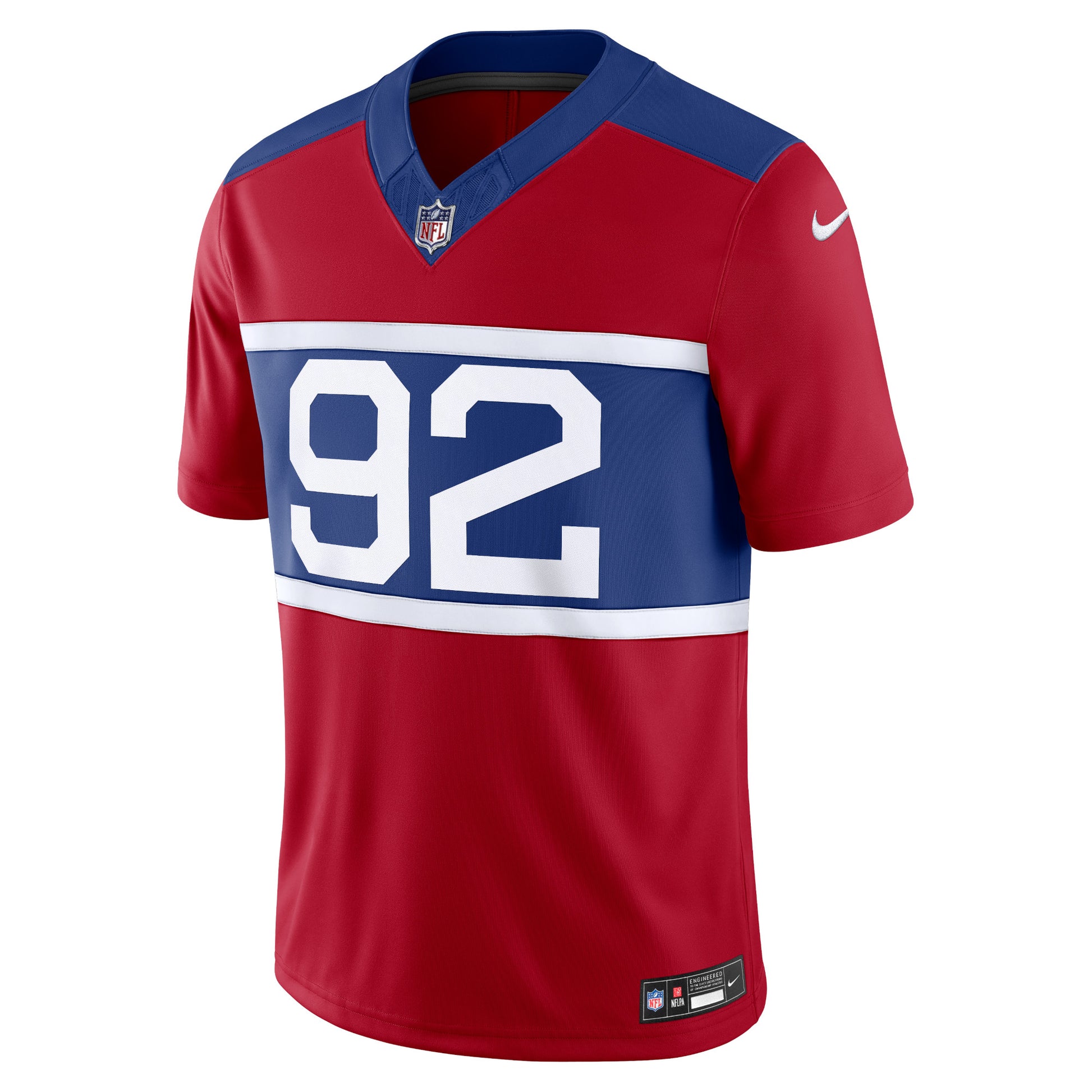 Michael Strahan New York Giants Nike Alternate Vapor F.U.S.E. Retired Player Limited Jersey - Century Red