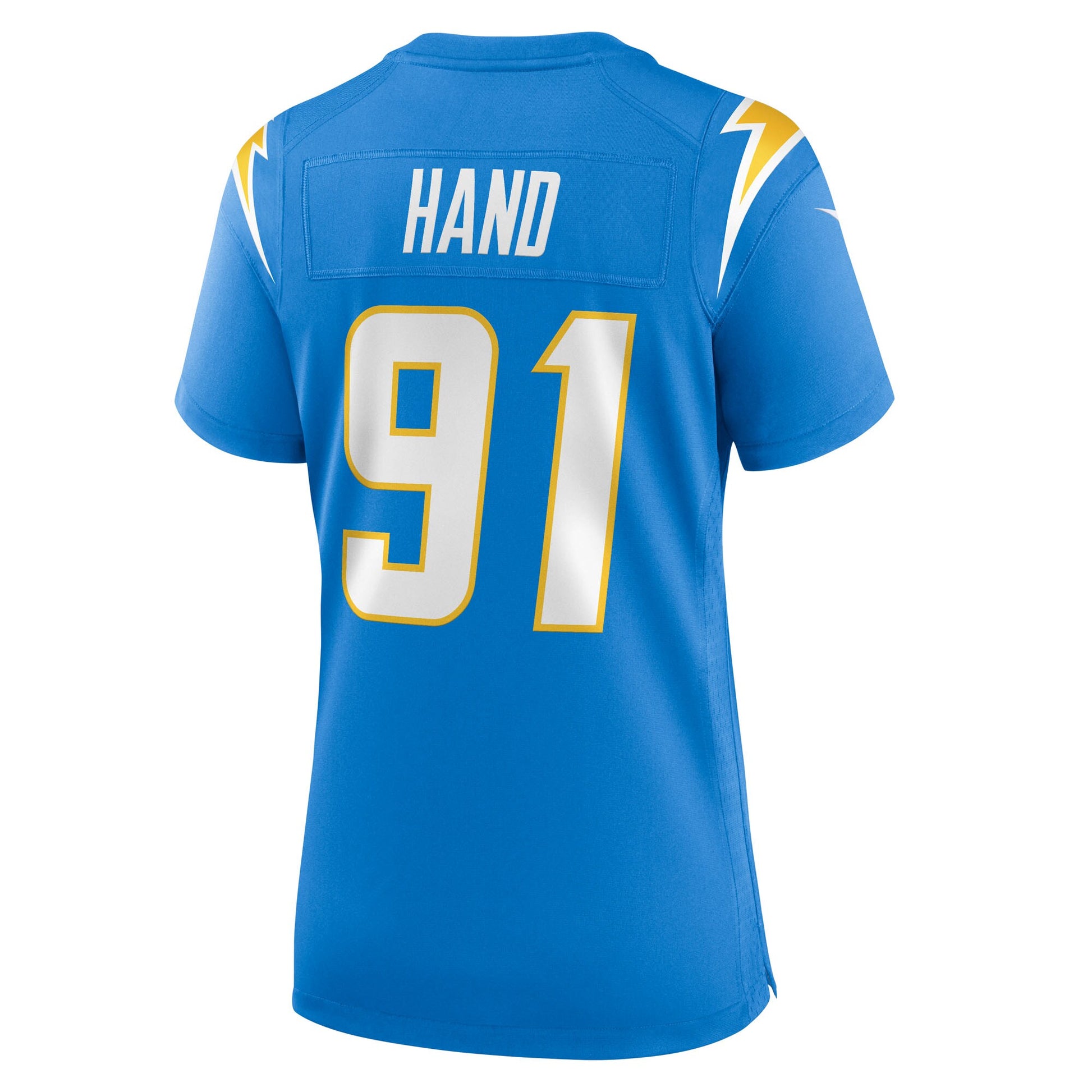 Da'Shawn Hand Los Angeles Chargers Nike Women's Team Game Jersey -  Powder Blue