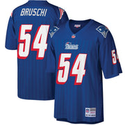 Tedy Bruschi New England Patriots Mitchell &amp; Ness Big &amp; Tall 1996 Retired Player Replica Jersey - Royal