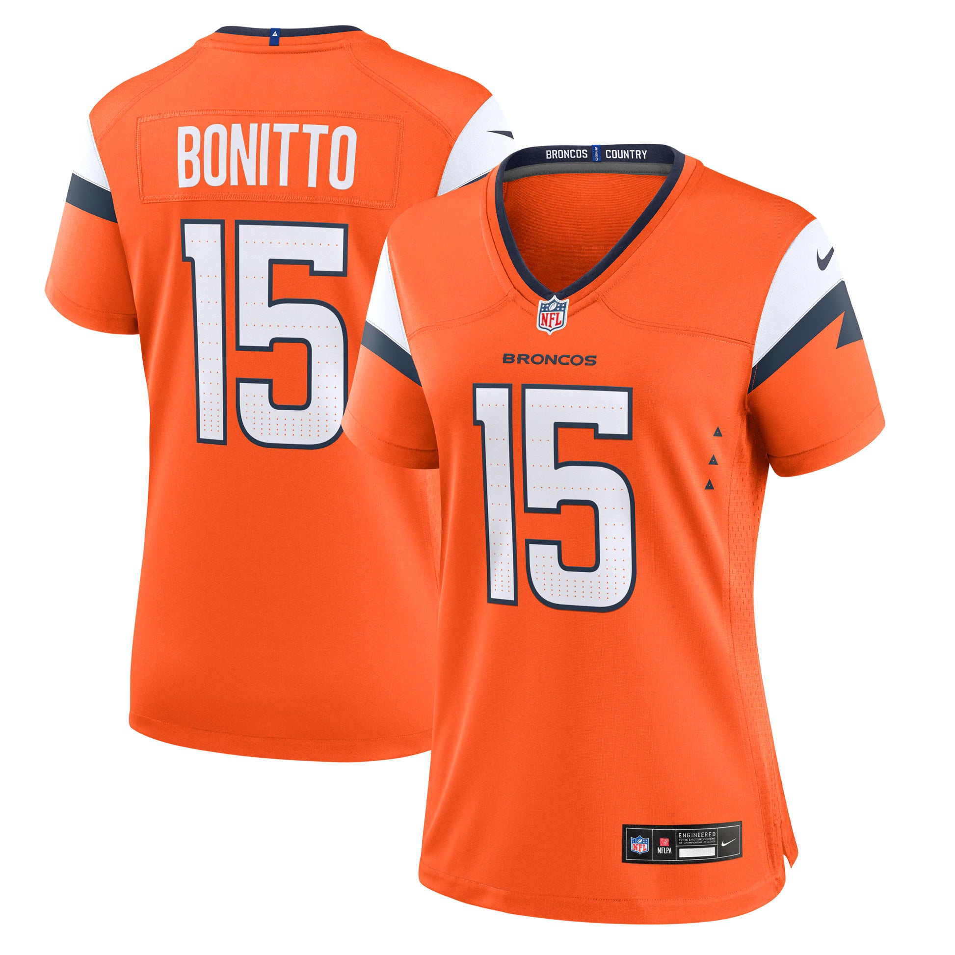 Nik Bonitto Denver Broncos Nike Women's Team Game Jersey -  Orange