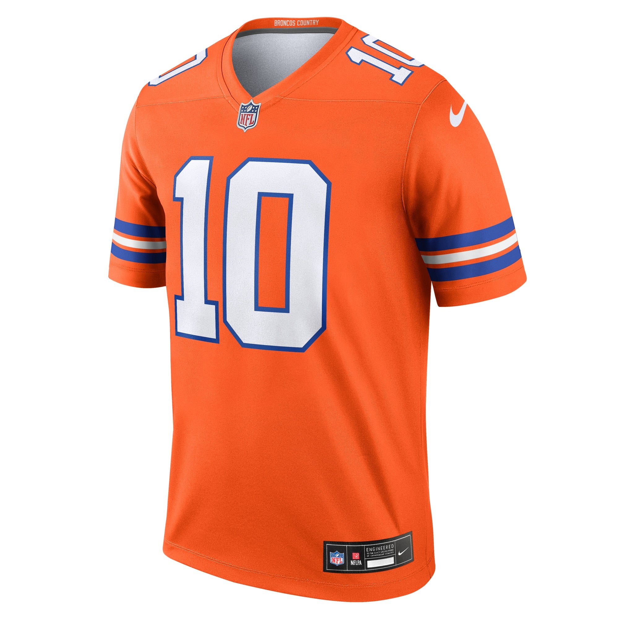 Bo Nix Denver Broncos Nike Legend Player Performance Top - Orange