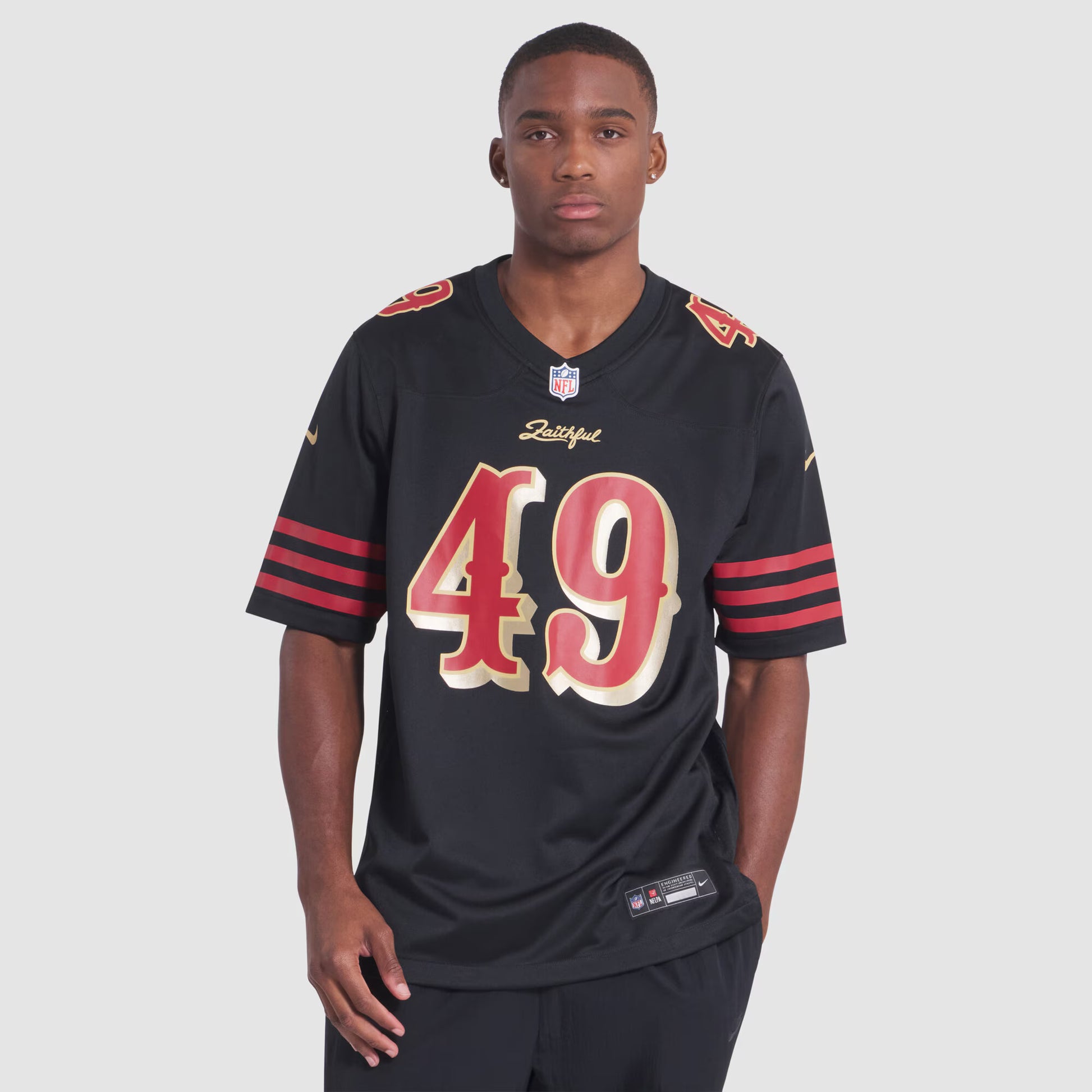 The Faithful San Francisco 49ers Nike 2025 Rivalries Collection Game Jersey - Black