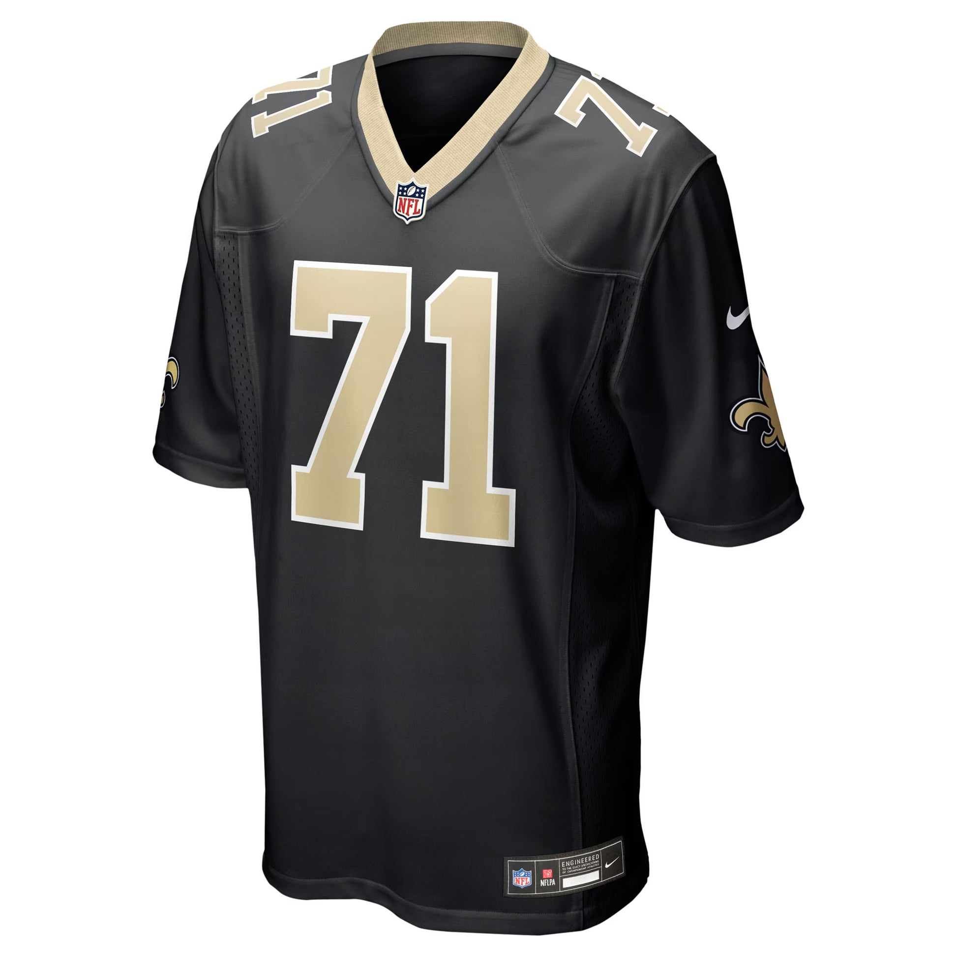 Kelvin Banks Jr. New Orleans Saints Nike 2025 NFL Draft First Round Pick  Game Jersey - Black