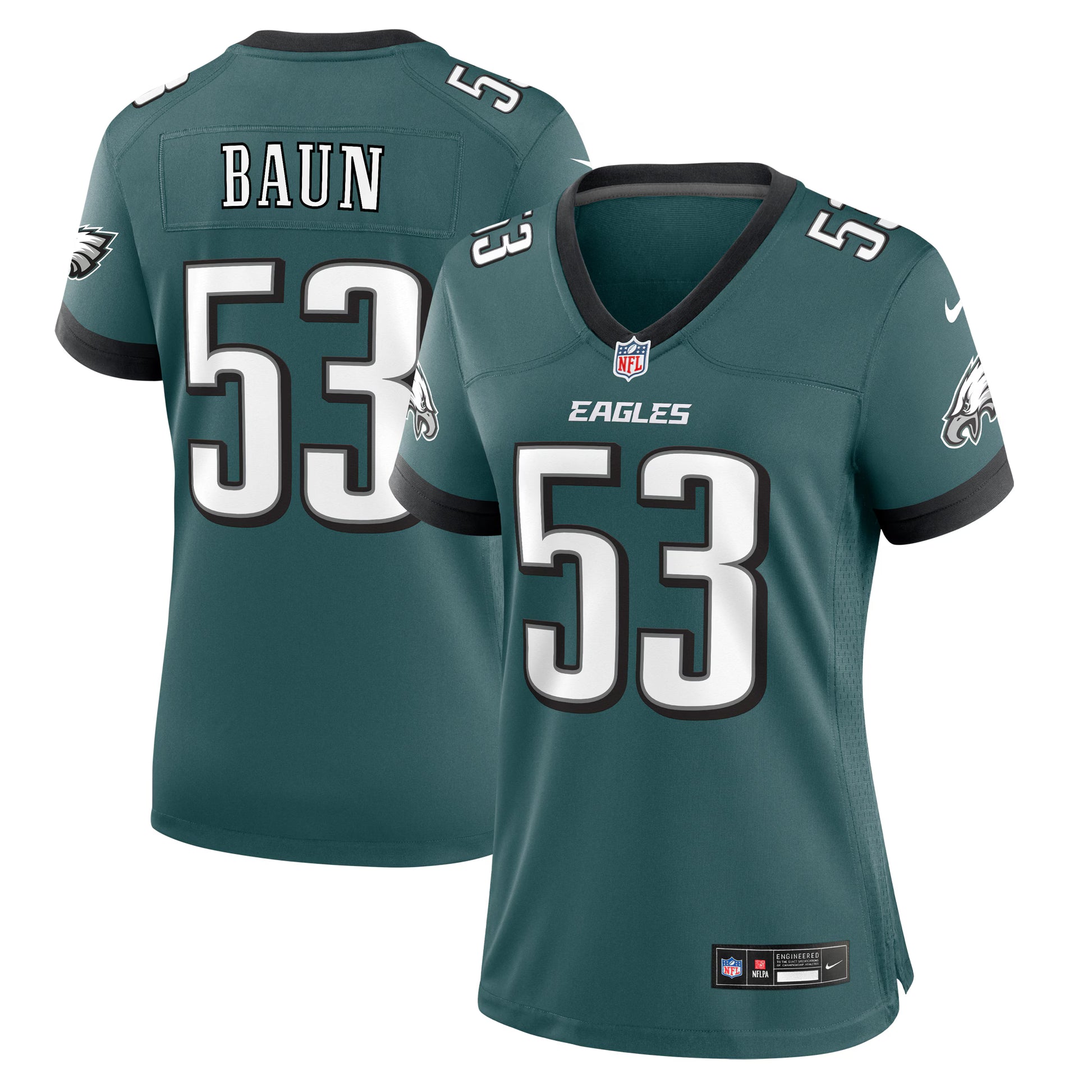 Zack Baun Philadelphia Eagles Nike Women's  Game Jersey - Midnight Green
