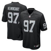 Tonka Hemingway Las Vegas Raiders Nike Team Game Jersey -  Black