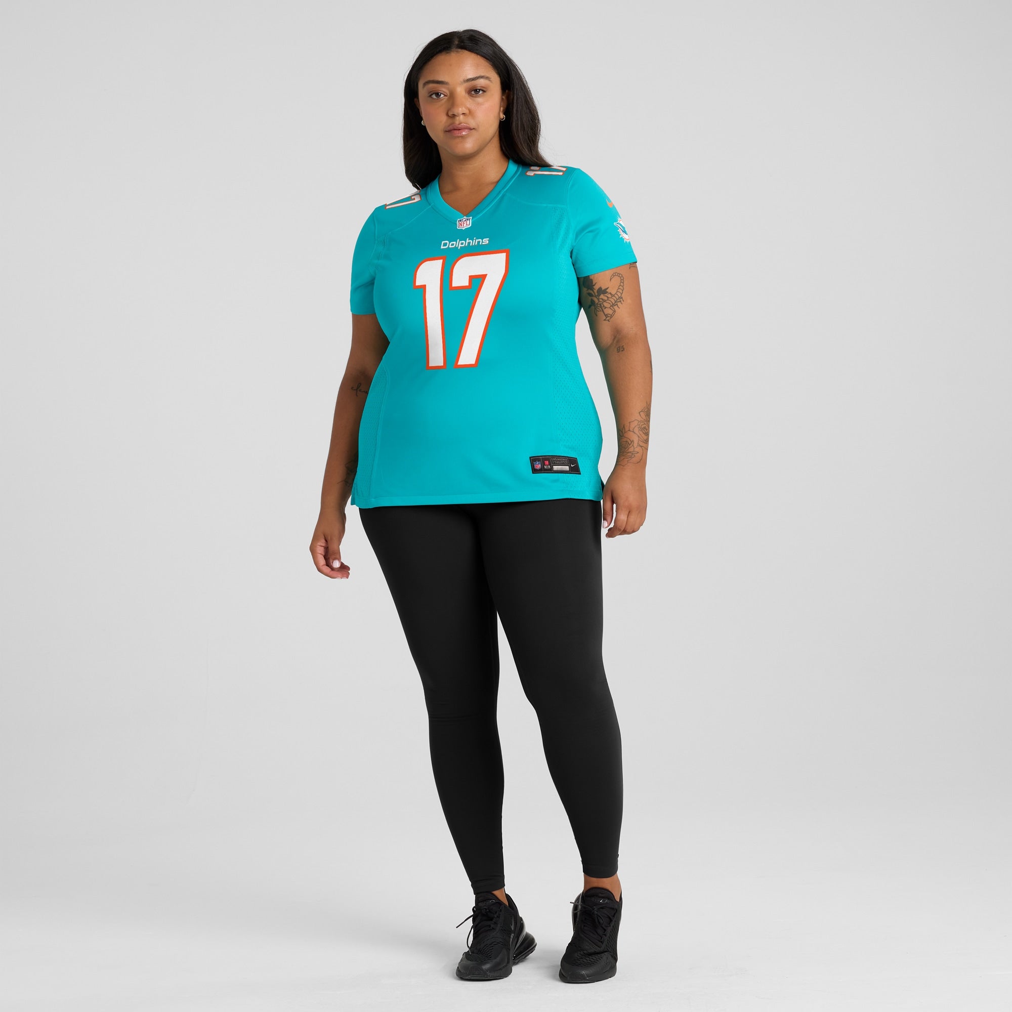 Jaylen Waddle Miami Dolphins Nike Women's Game Player Jersey - Aqua