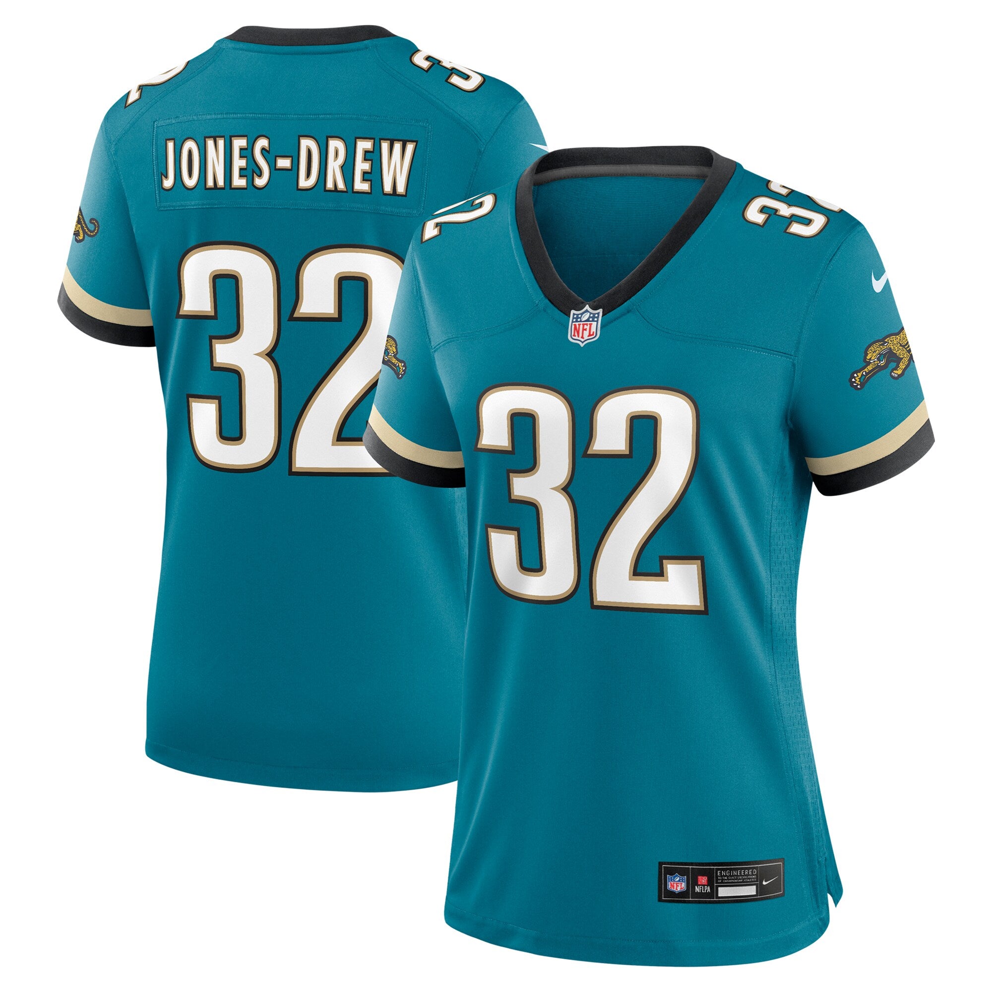 Maurice Jones-Drew Jacksonville Jaguars Nike Women's Prowler Throwback Retired Player Game Jersey - Teal