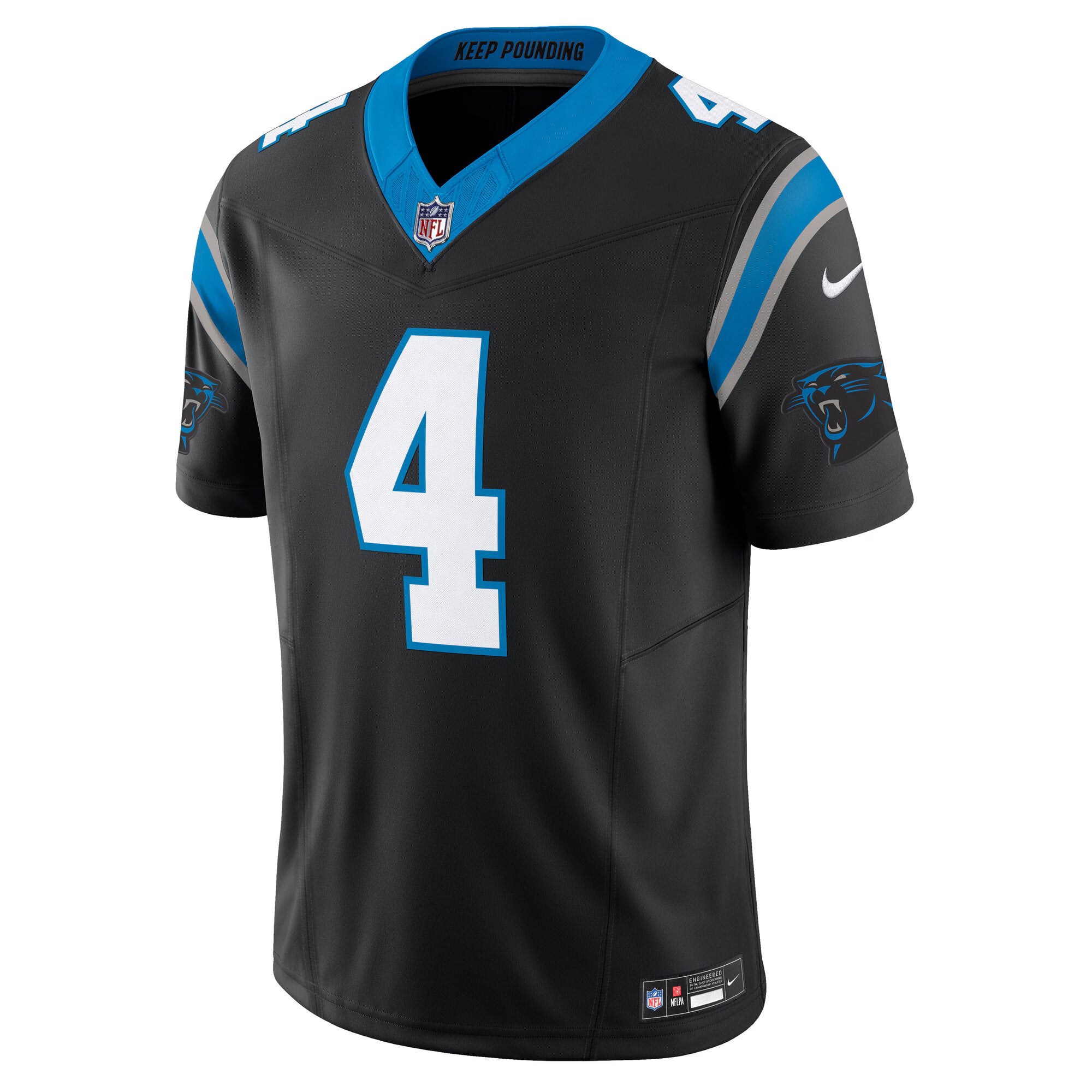 Tetairoa McMillan Carolina Panthers Nike Team Vapor F.U.S.E. Limited Jersey - Black