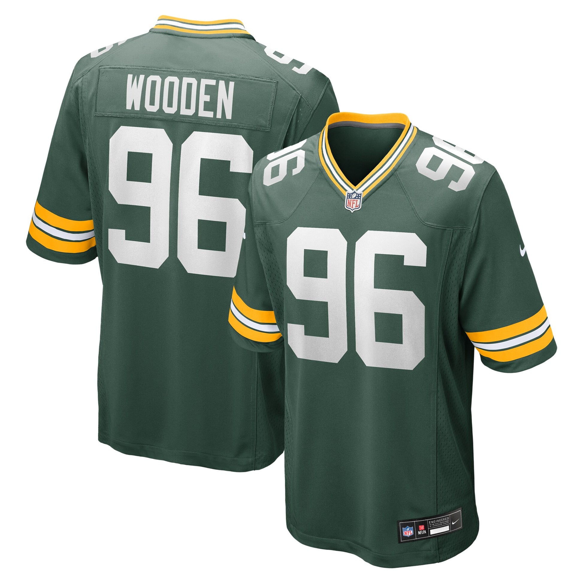 Colby Wooden Green Bay Packers Nike  Game Jersey -  Green