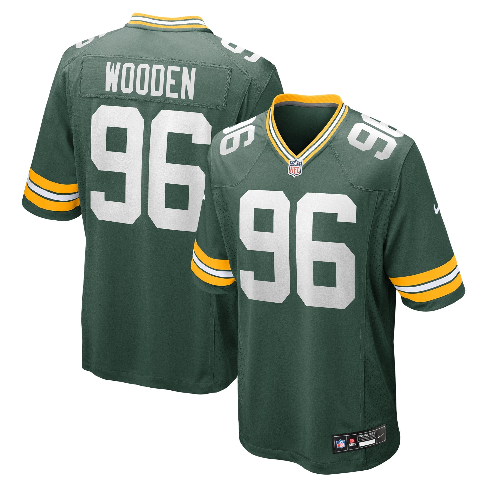 Colby Wooden Green Bay Packers Nike  Game Jersey -  Green