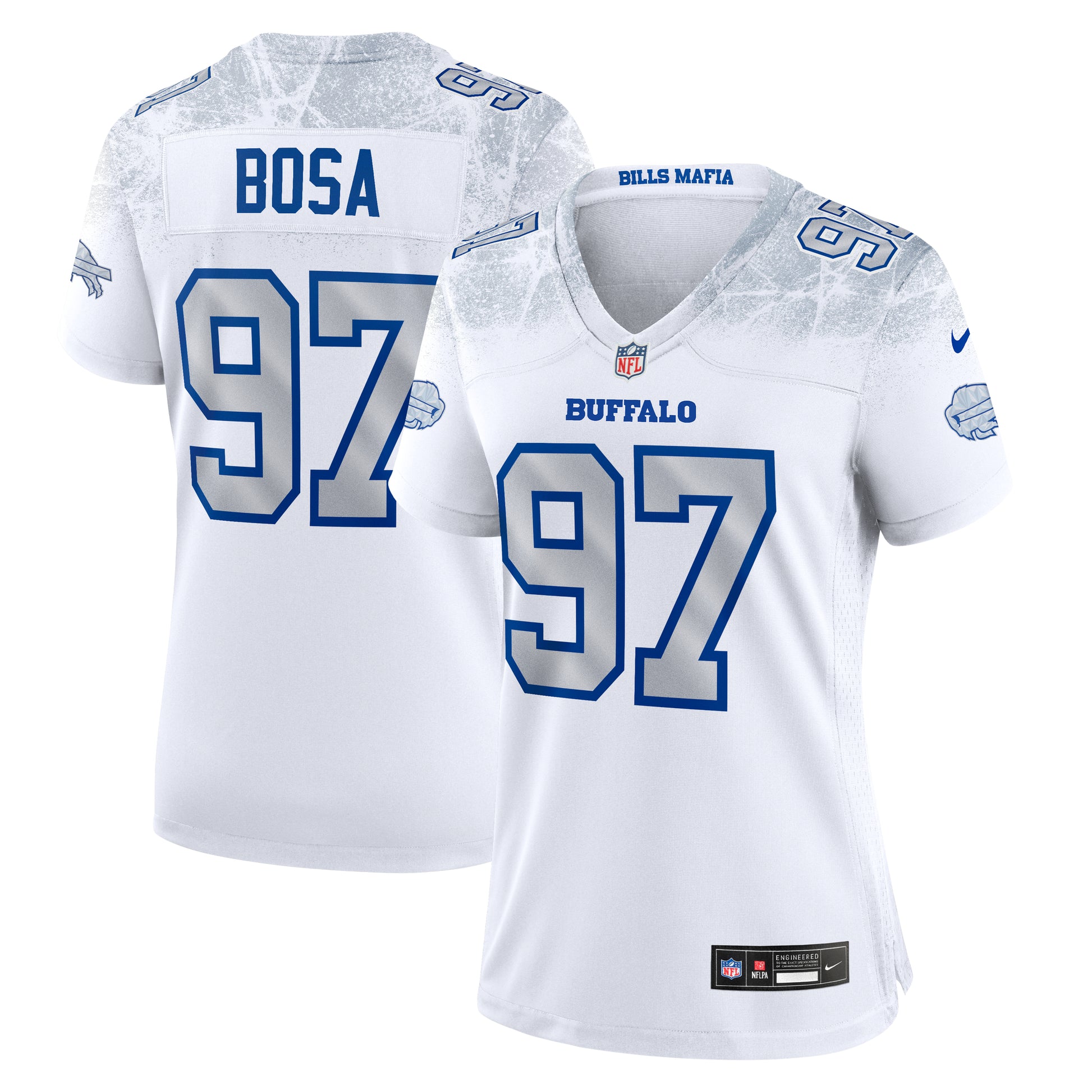 Joey Bosa Buffalo Bills Nike Women's 2025 Rivalries Collection Game Jersey - White