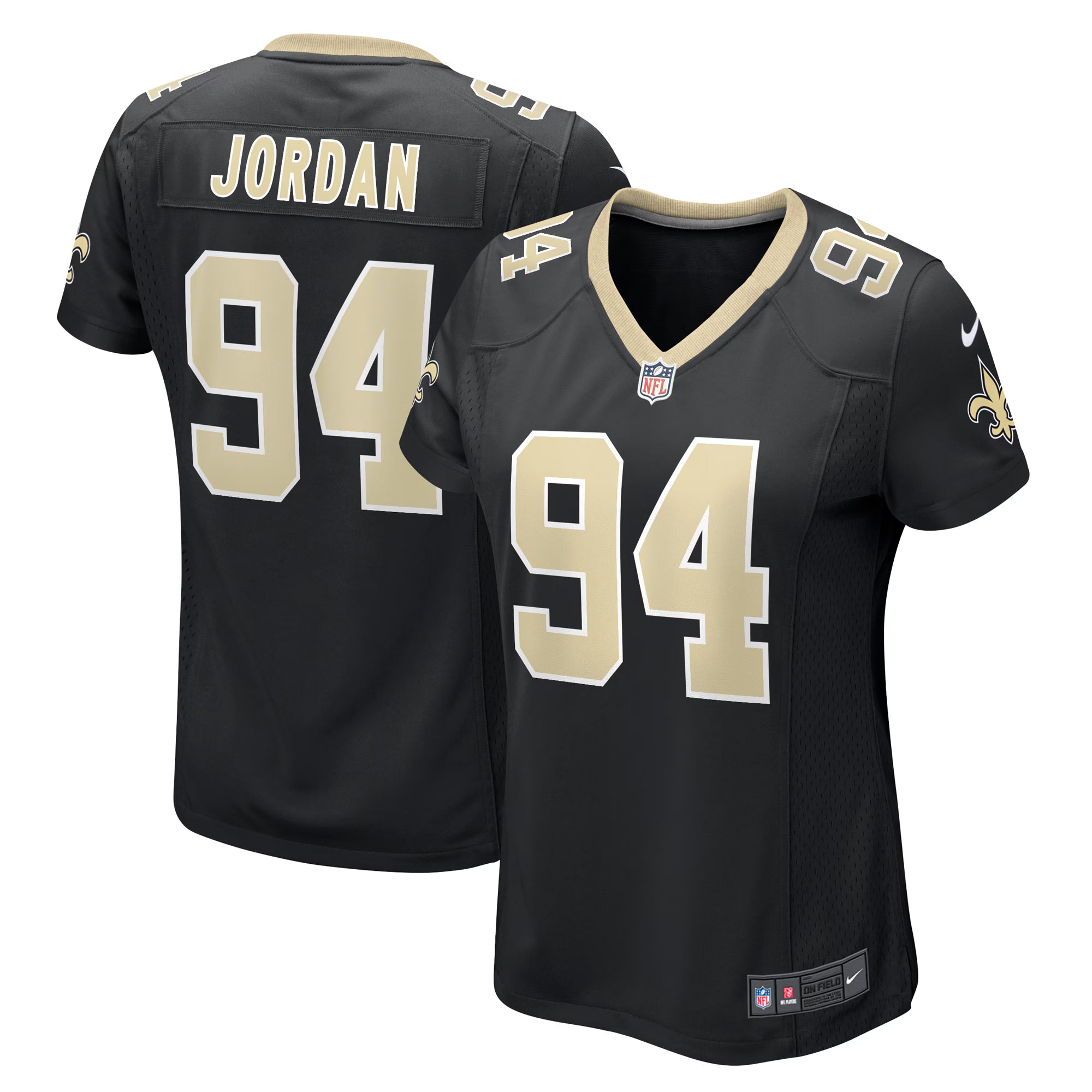 Cameron Jordan New Orleans Saints Nike Women's Team Game Jersey -  Black