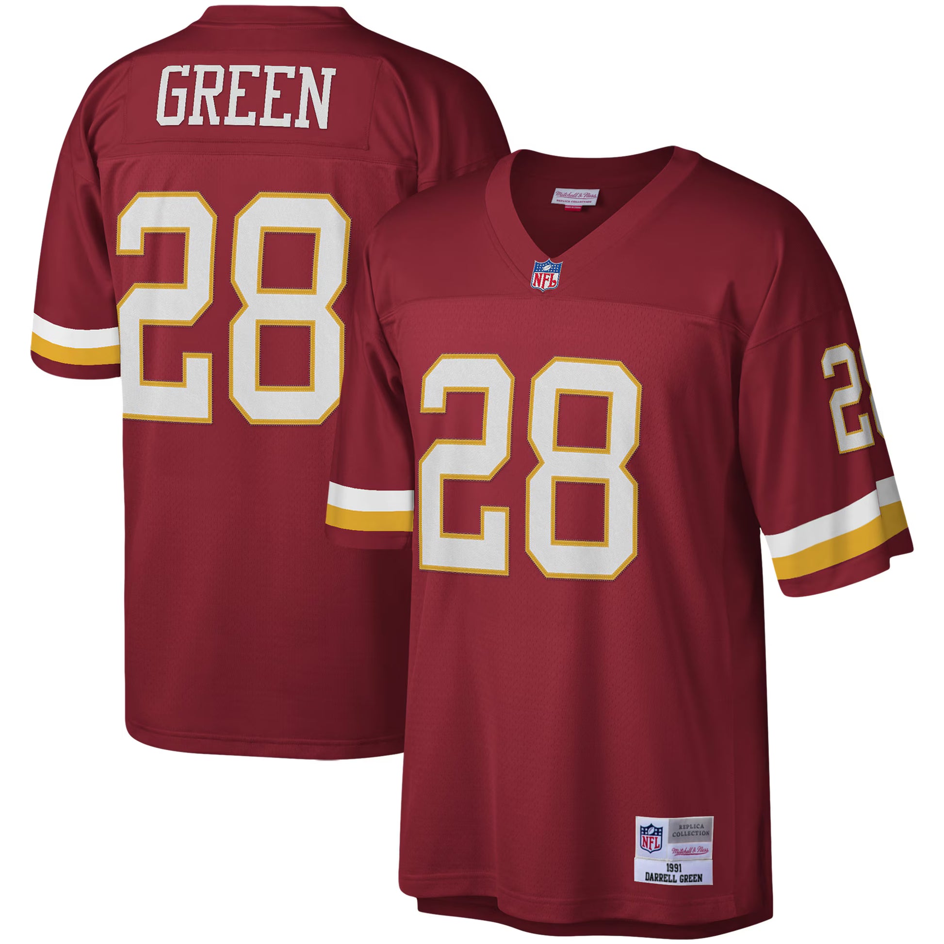 Darrell Green Washington Football Team Mitchell &amp; Ness Legacy Replica Jersey - Burgundy