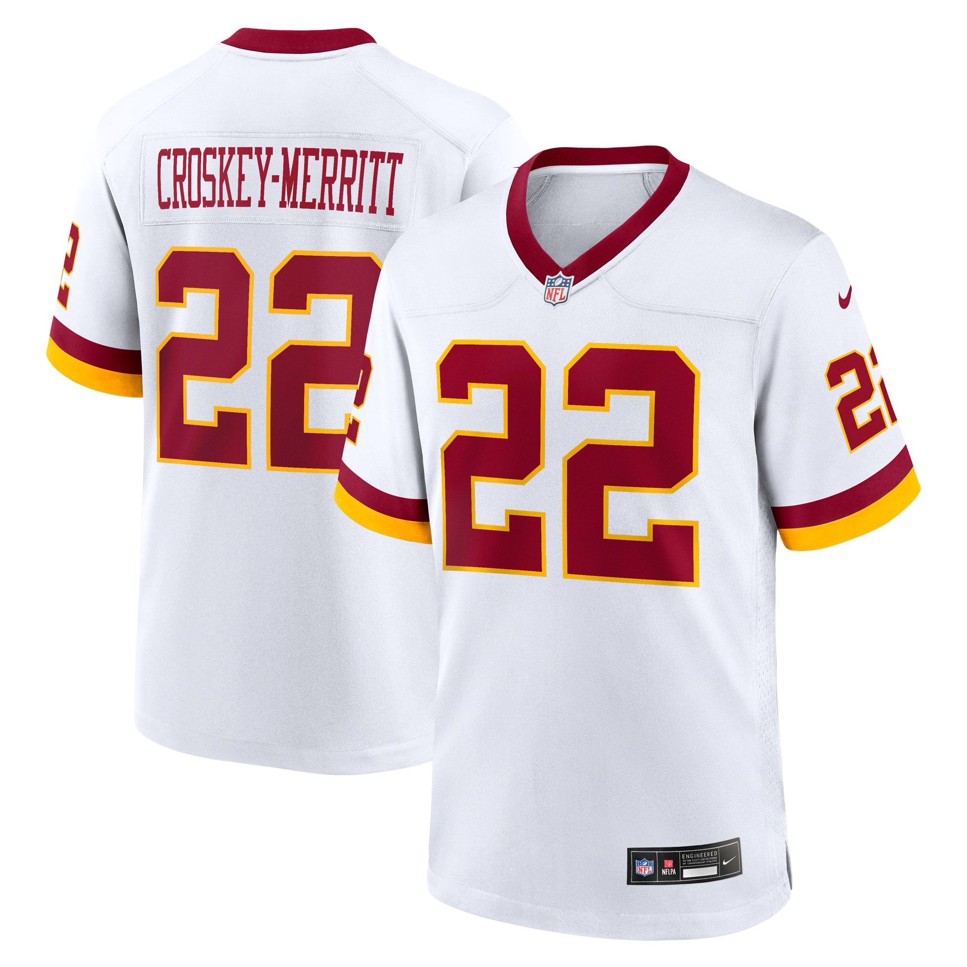Jacory Croskey-Merritt Washington Commanders Nike Game Super Bowl Era Jersey - White