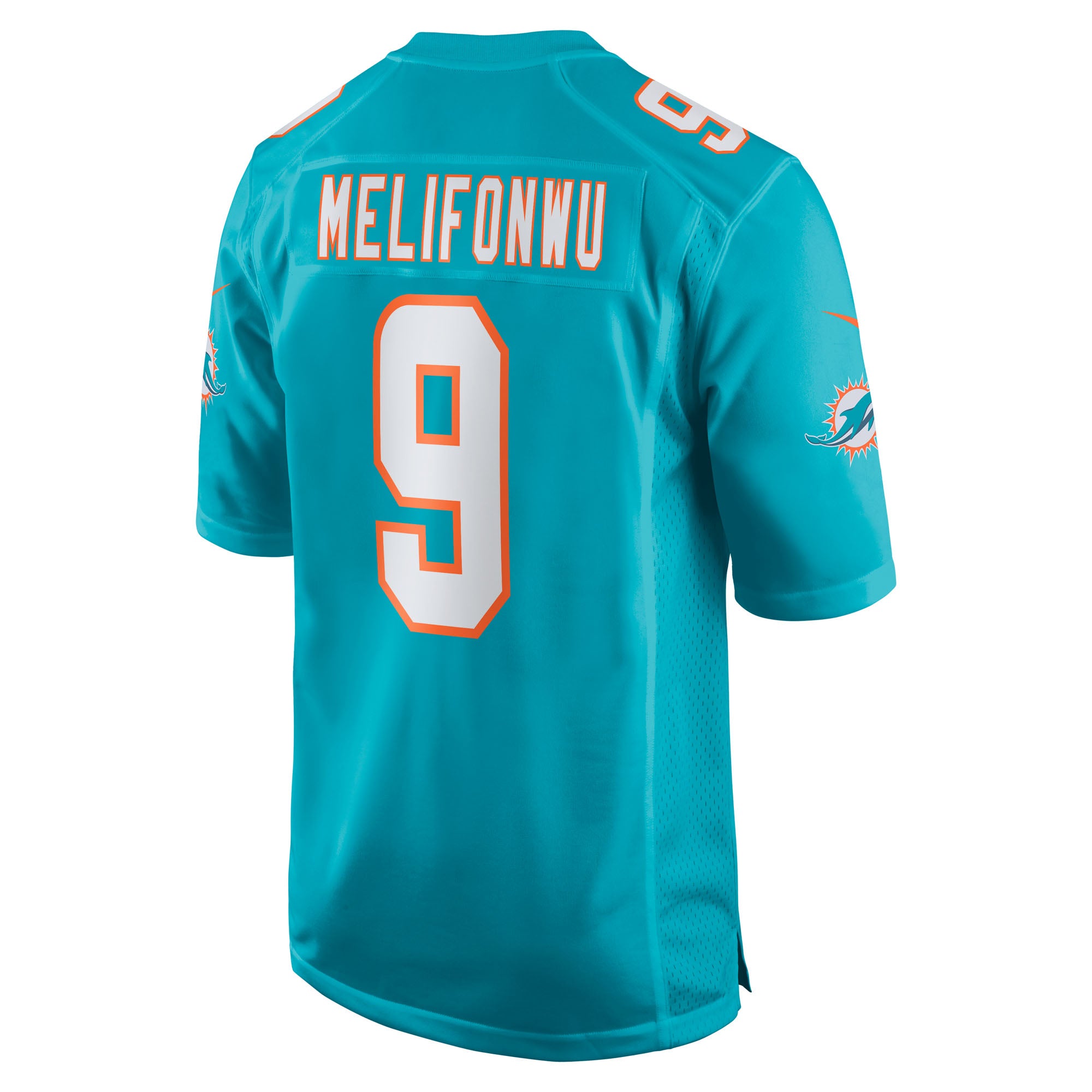 Ifeatu Melifonwu Miami Dolphins Nike Team Game Jersey -  Aqua