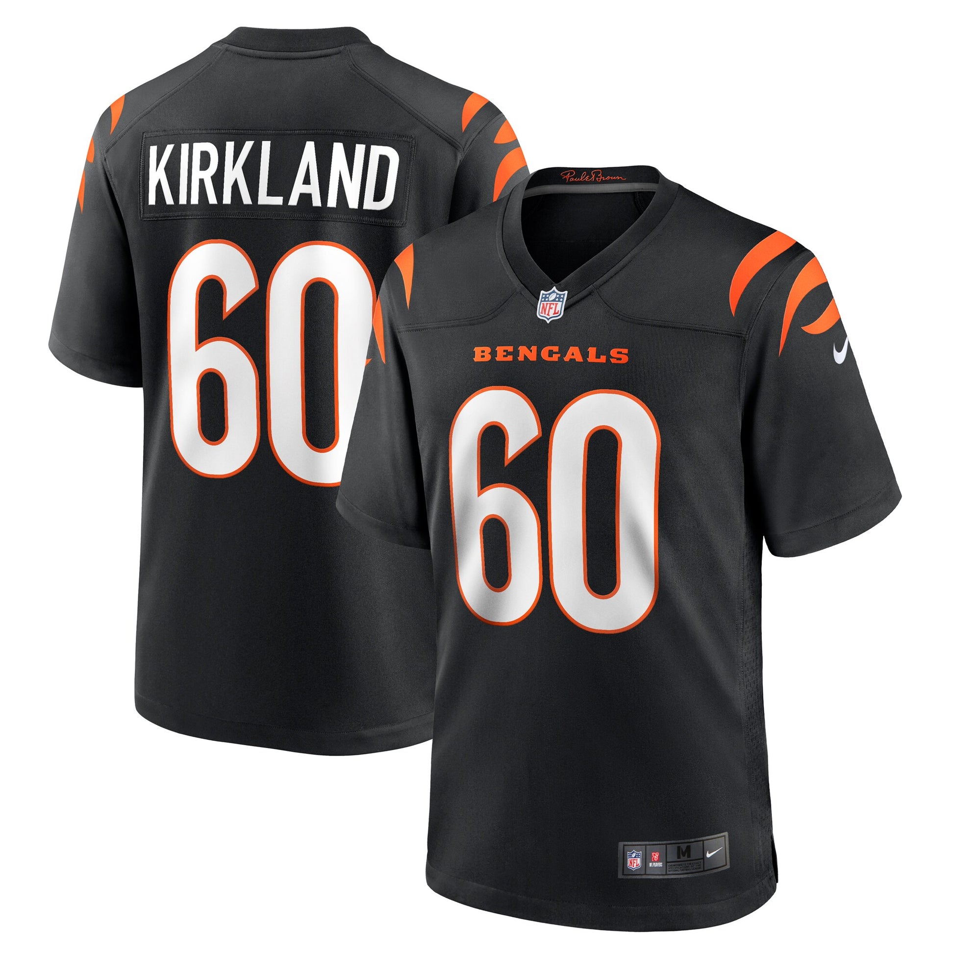 Jaxson Kirkland Cincinnati Bengals Nike Team Game Jersey -  Black