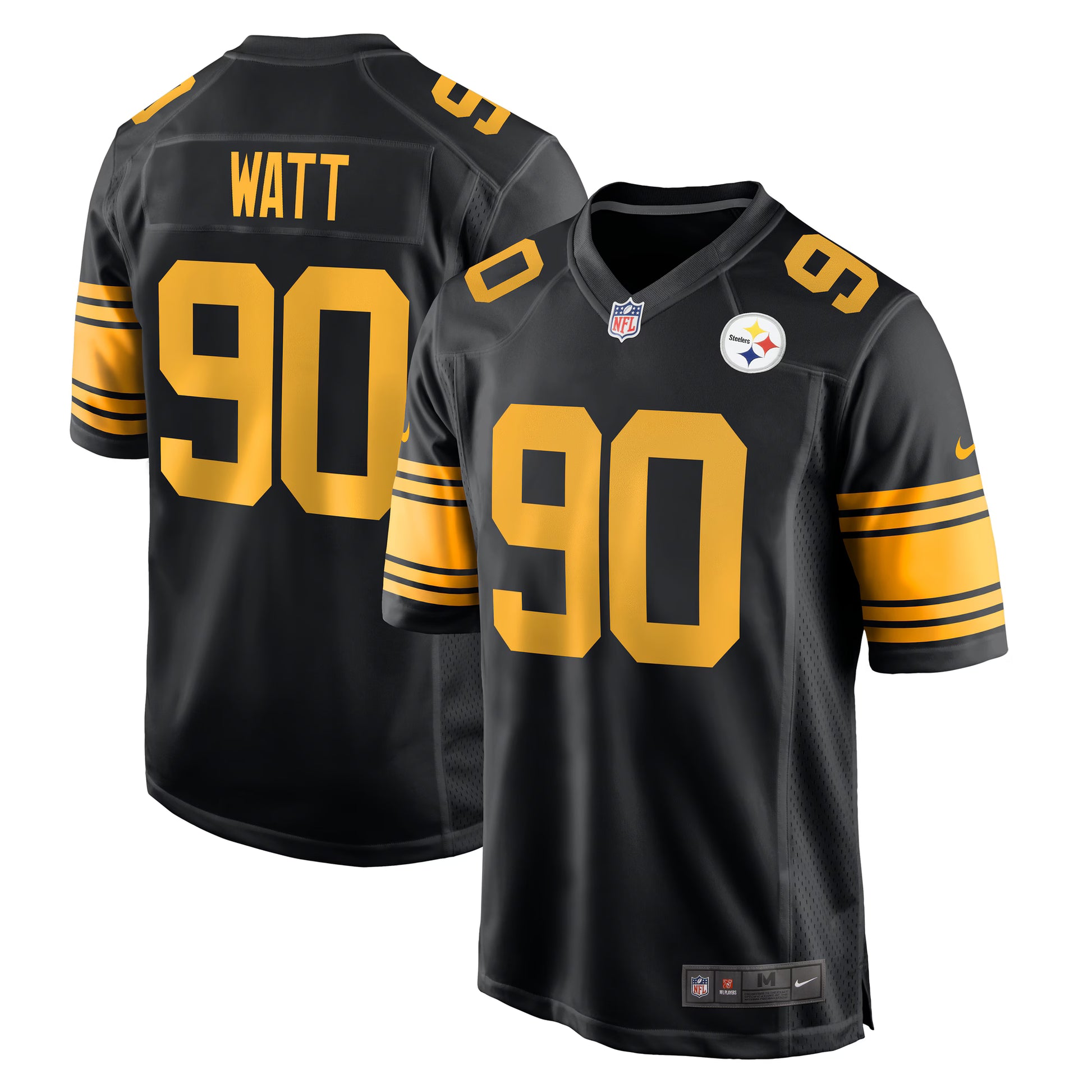 T.J. Watt Pittsburgh Steelers Nike Alternate Game Jersey -  Black