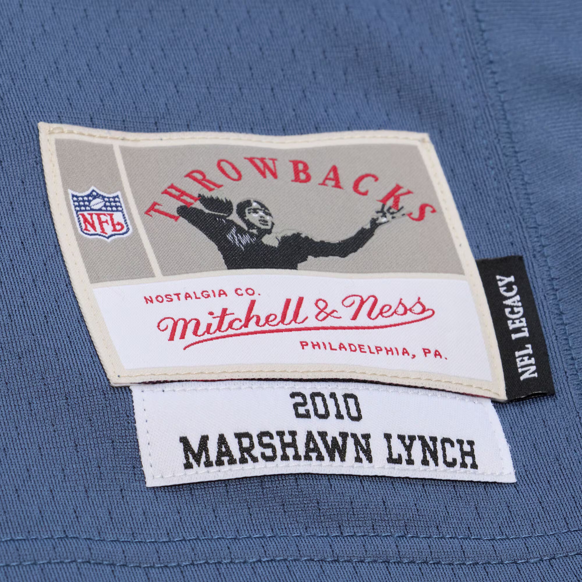 Marshawn Lynch Seattle Seahawks Mitchell &amp; Ness 2010 Legacy Throwback Replica Jersey - Blue