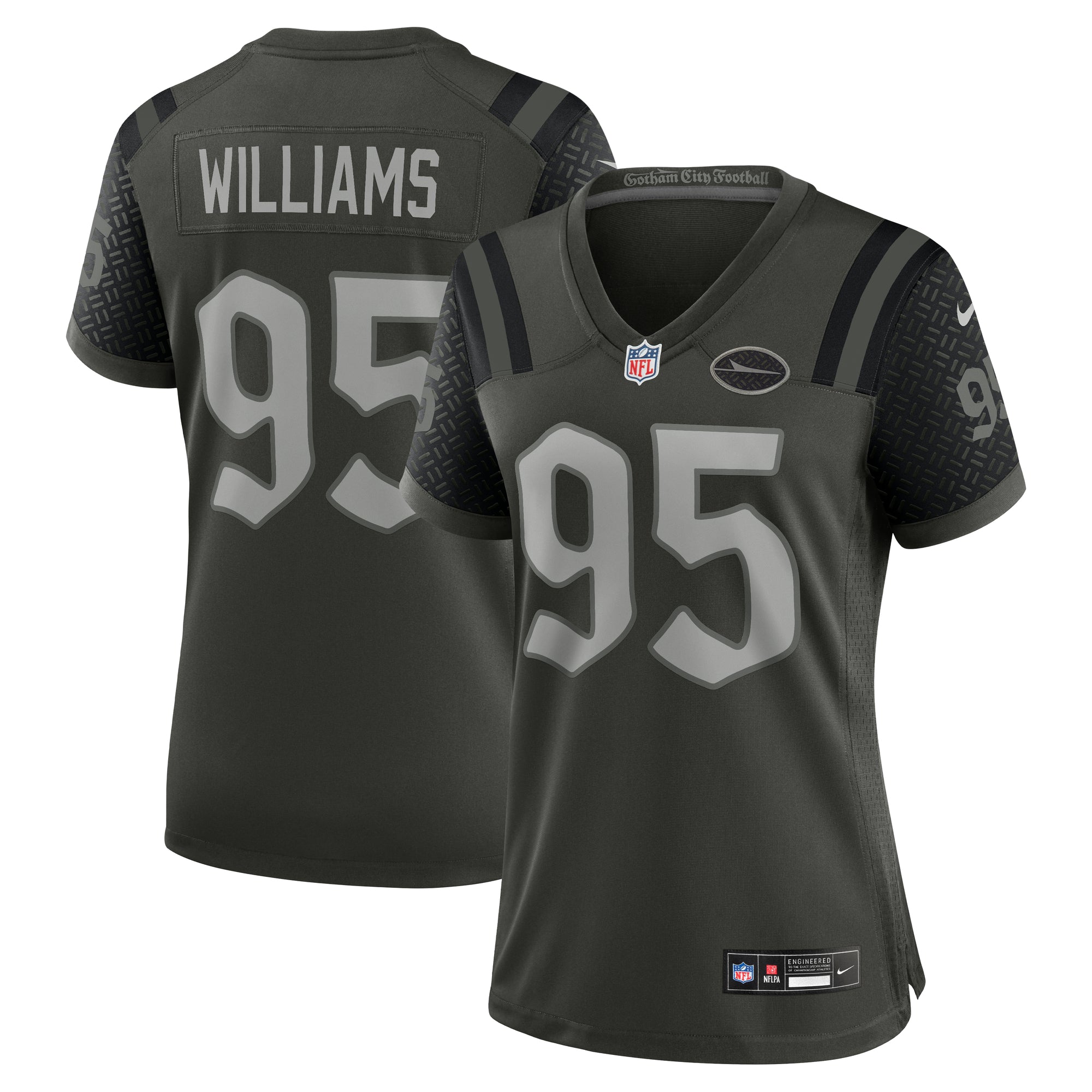 Quinnen Williams New York Jets Nike Women's 2025 Rivalries Collection Game Jersey - Gotham Green