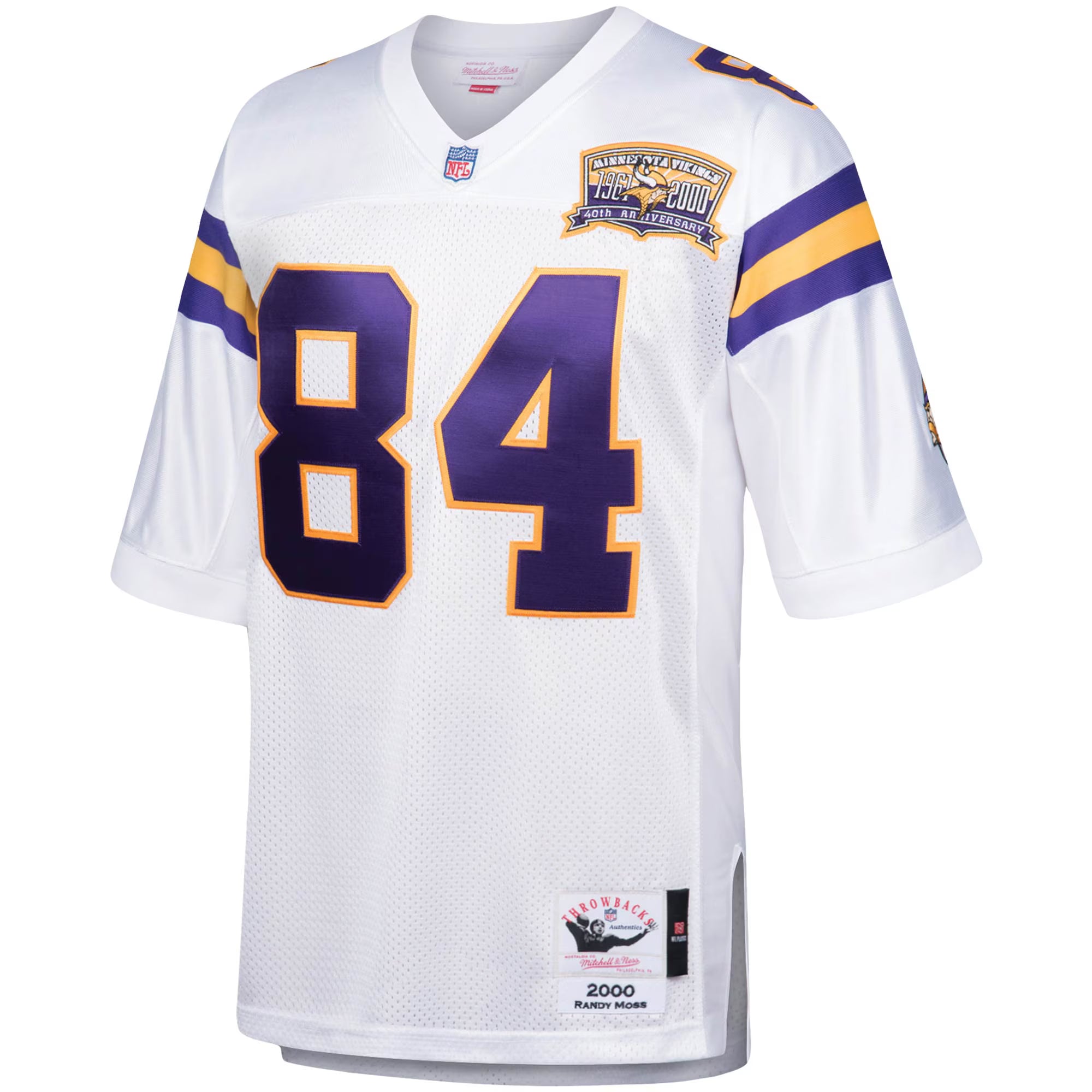 Randy Moss Minnesota Vikings 2000 Mitchell &amp; Ness Authentic Throwback Retired Player Jersey - White