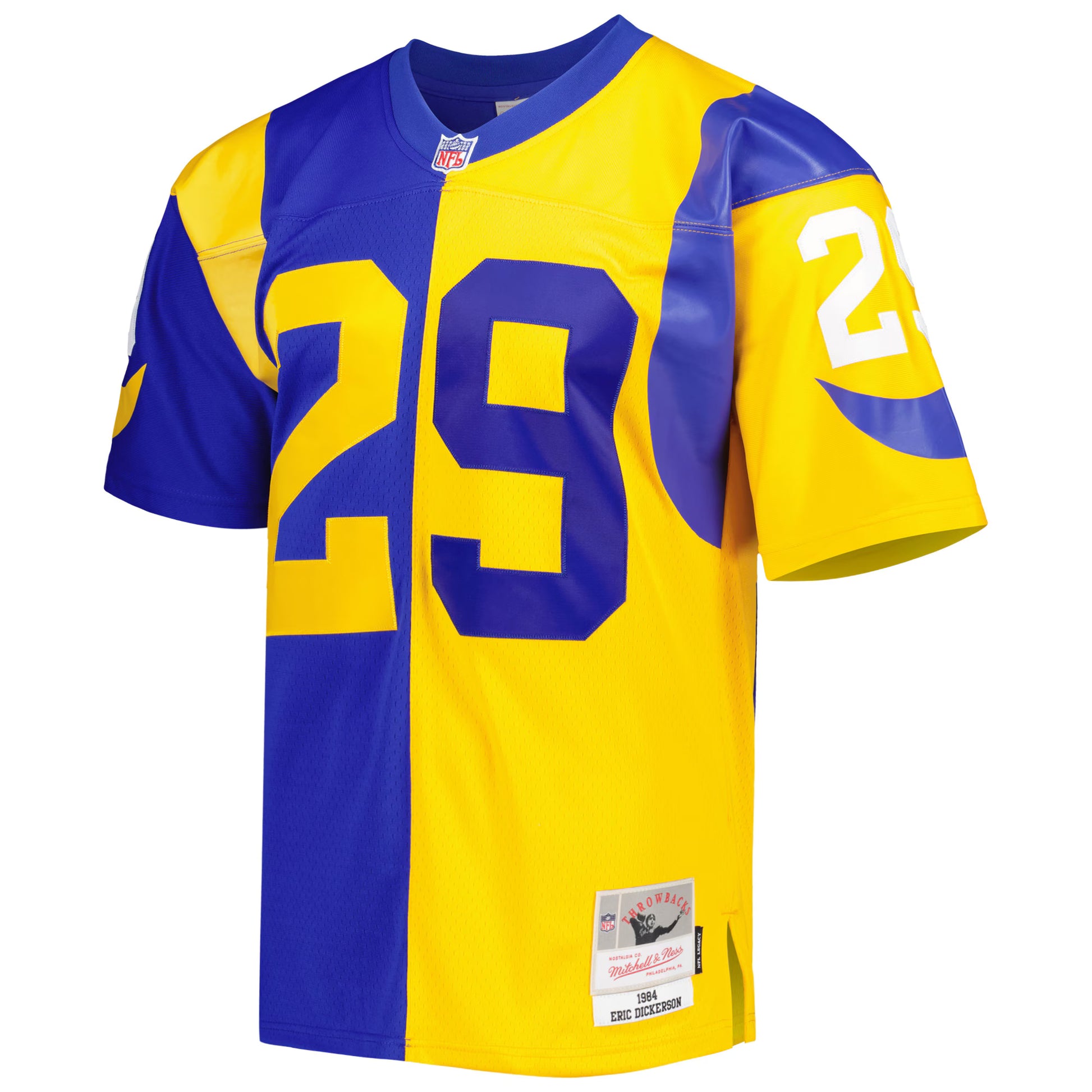 Eric Dickerson Los Angeles Rams Mitchell &amp; Ness 1984 Split Legacy Replica Jersey - Royal/Gold