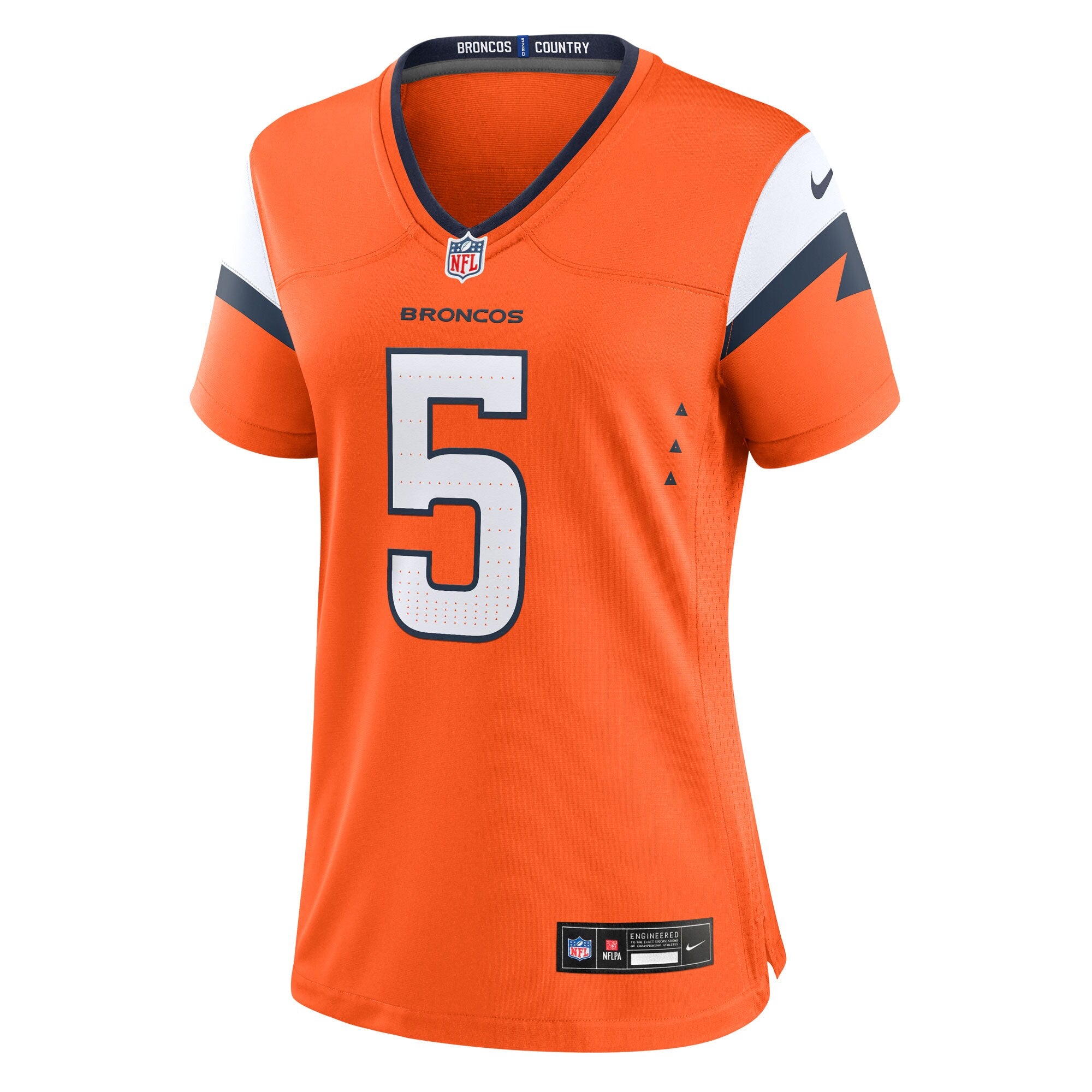 Trent Sherfield Sr. Denver Broncos Nike Women's Team Game Jersey -  Orange
