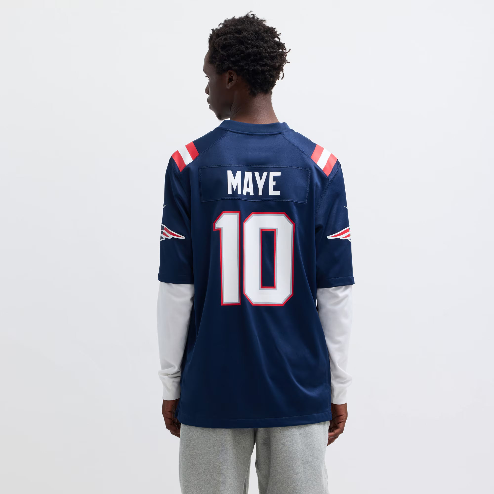 Drake Maye New England Patriots Nike  Player Game Jersey - Navy