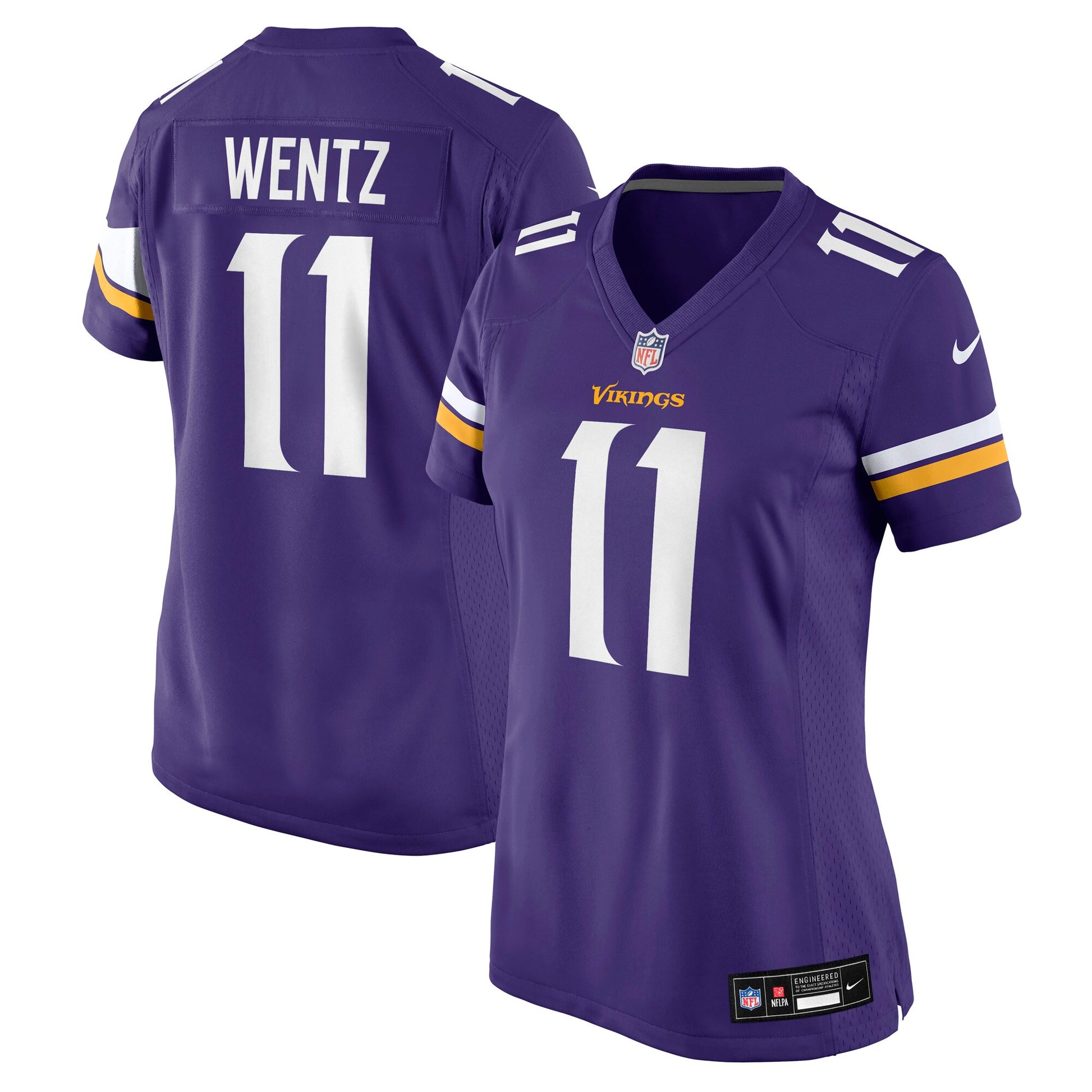 Carson Wentz Minnesota Vikings Nike Women's Team Game Jersey -  Purple