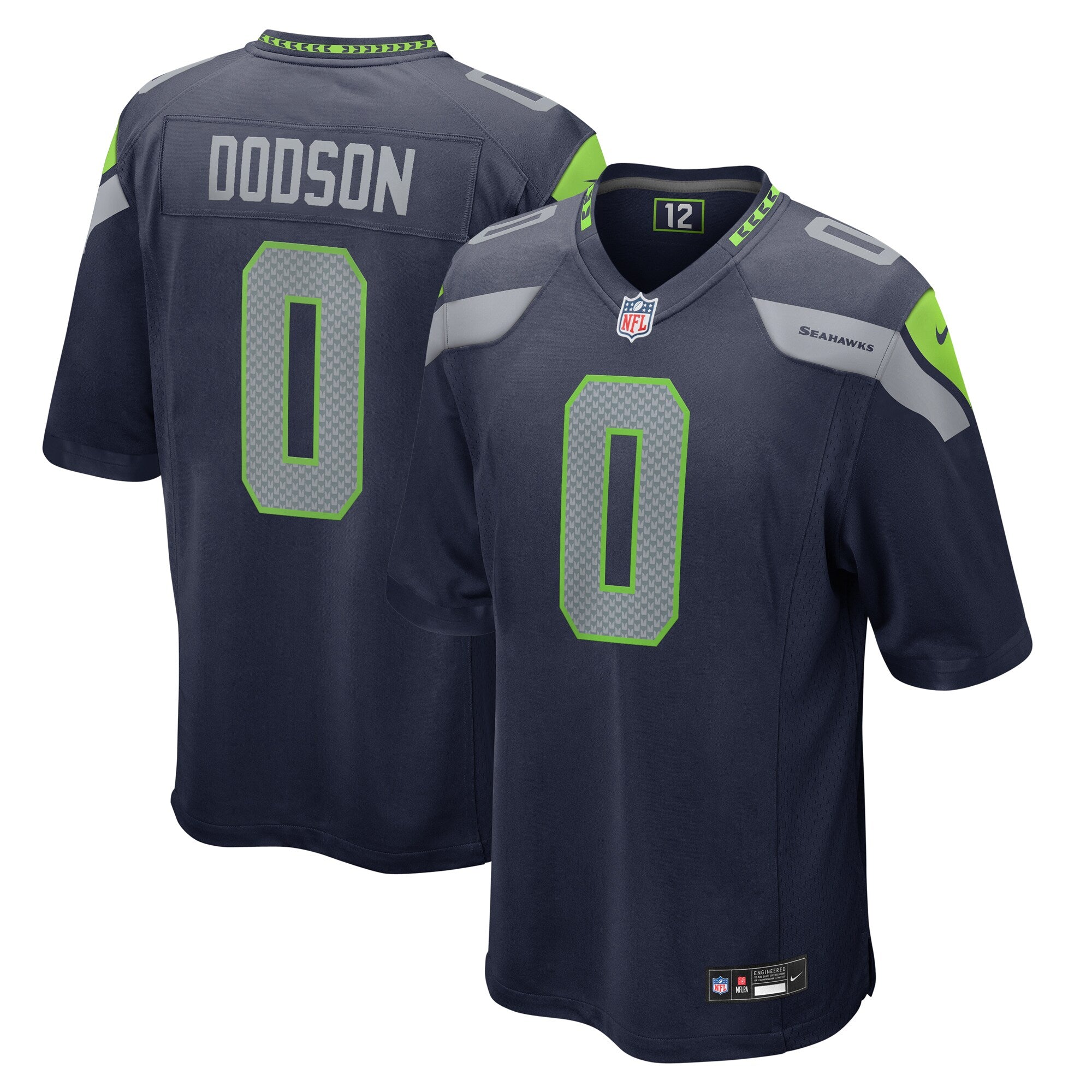 Tyrel Dodson Seattle Seahawks Nike  Game Jersey -  College Navy