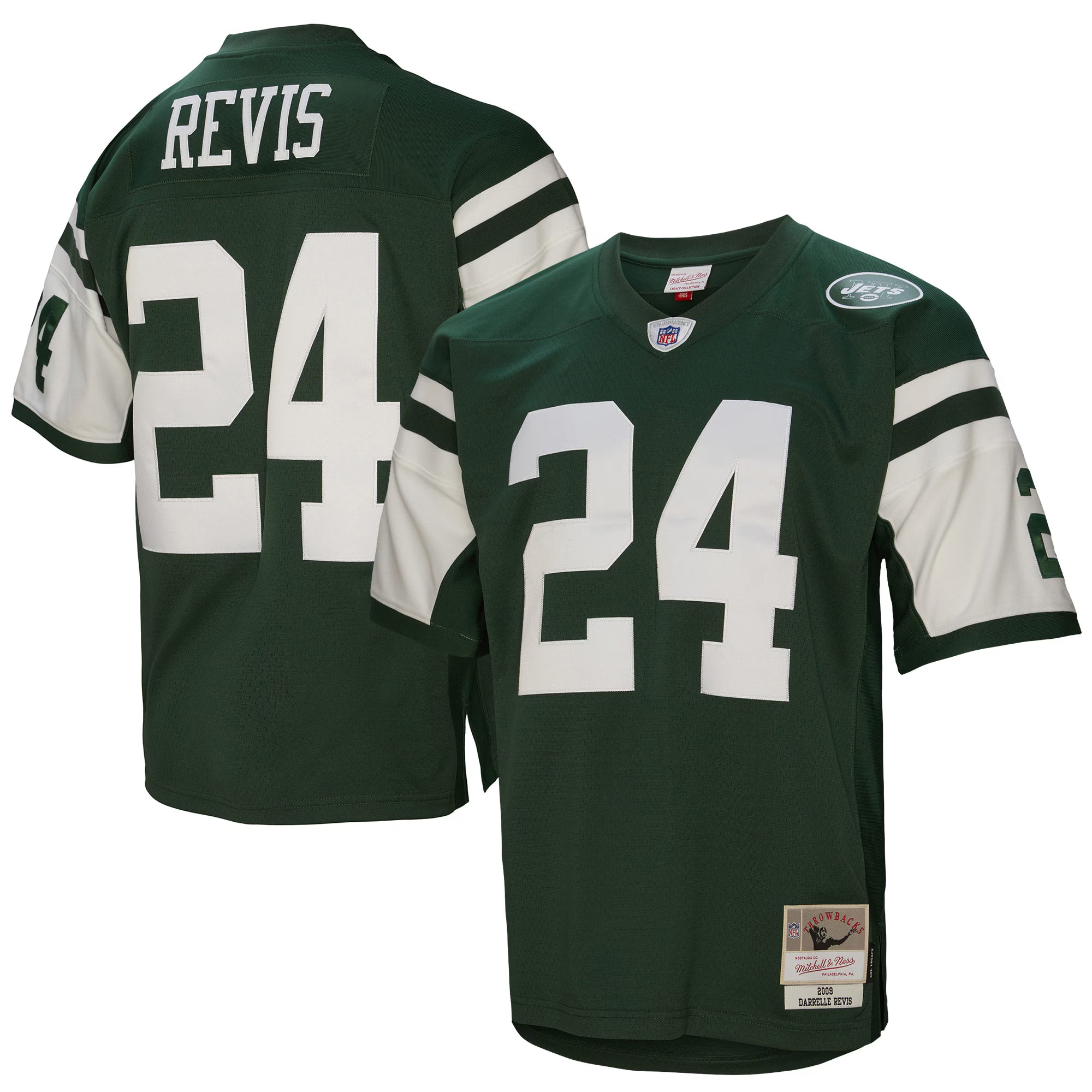 Darrelle Revis New York Jets Mitchell &amp; Ness Legacy Replica Jersey - Green