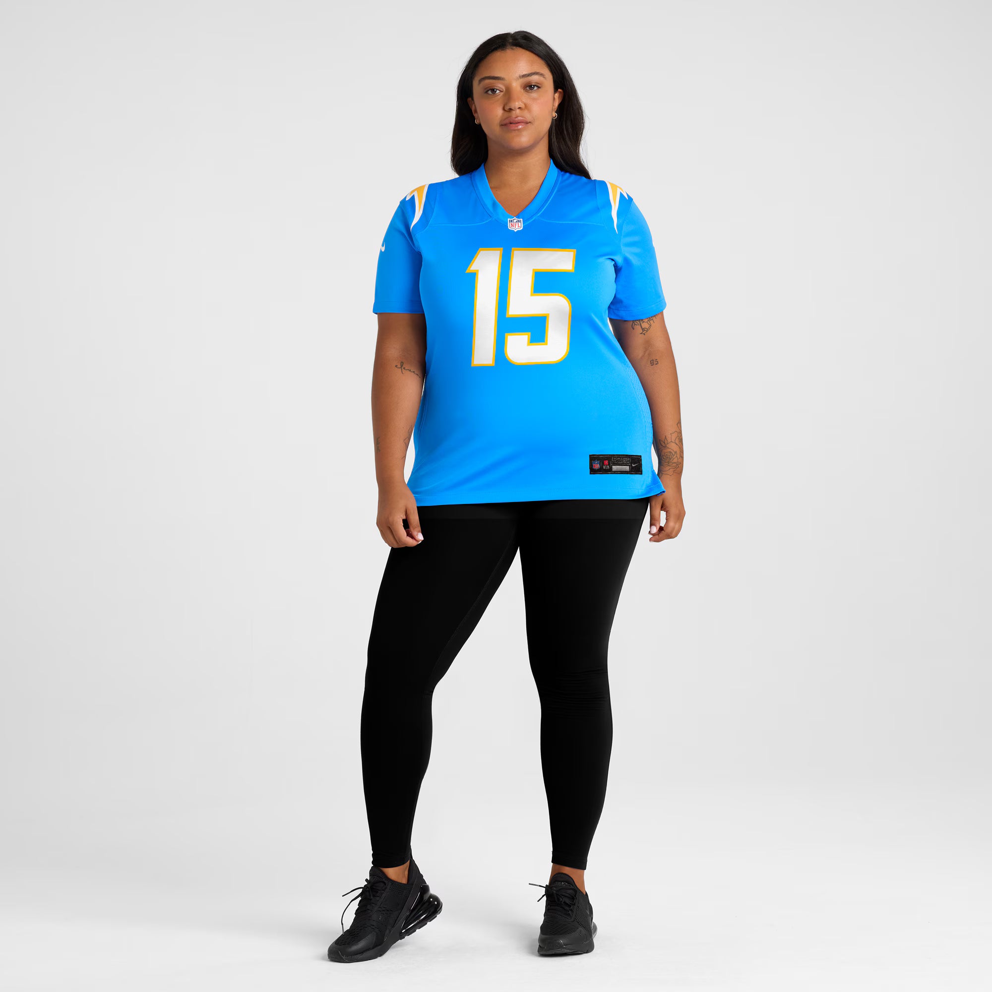 Ladd McConkey Los Angeles Chargers Nike Women's  Game Jersey -  Powder Blue