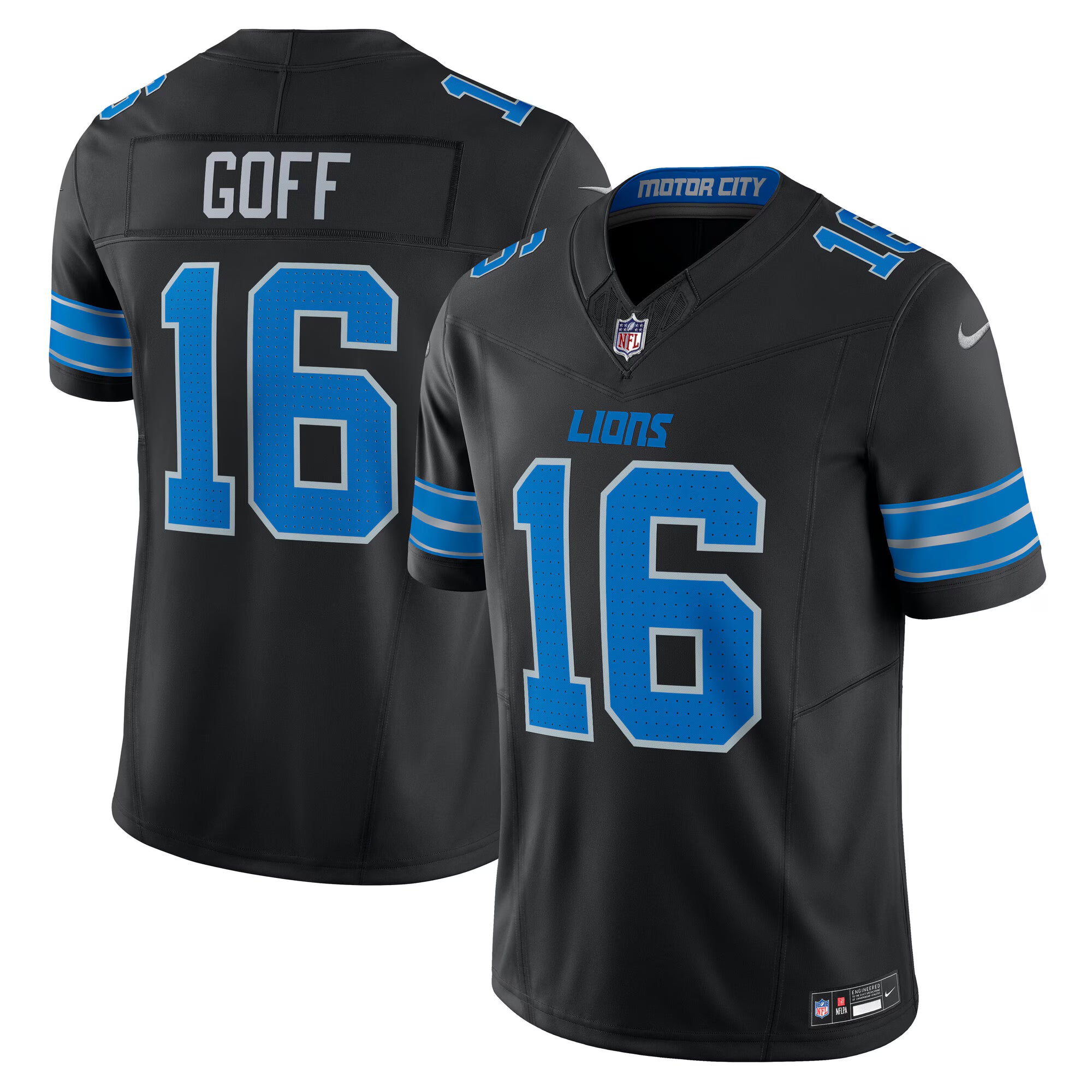 Jared Goff Detroit Lions Nike Vapor F.U.S.E. Limited Jersey - Black