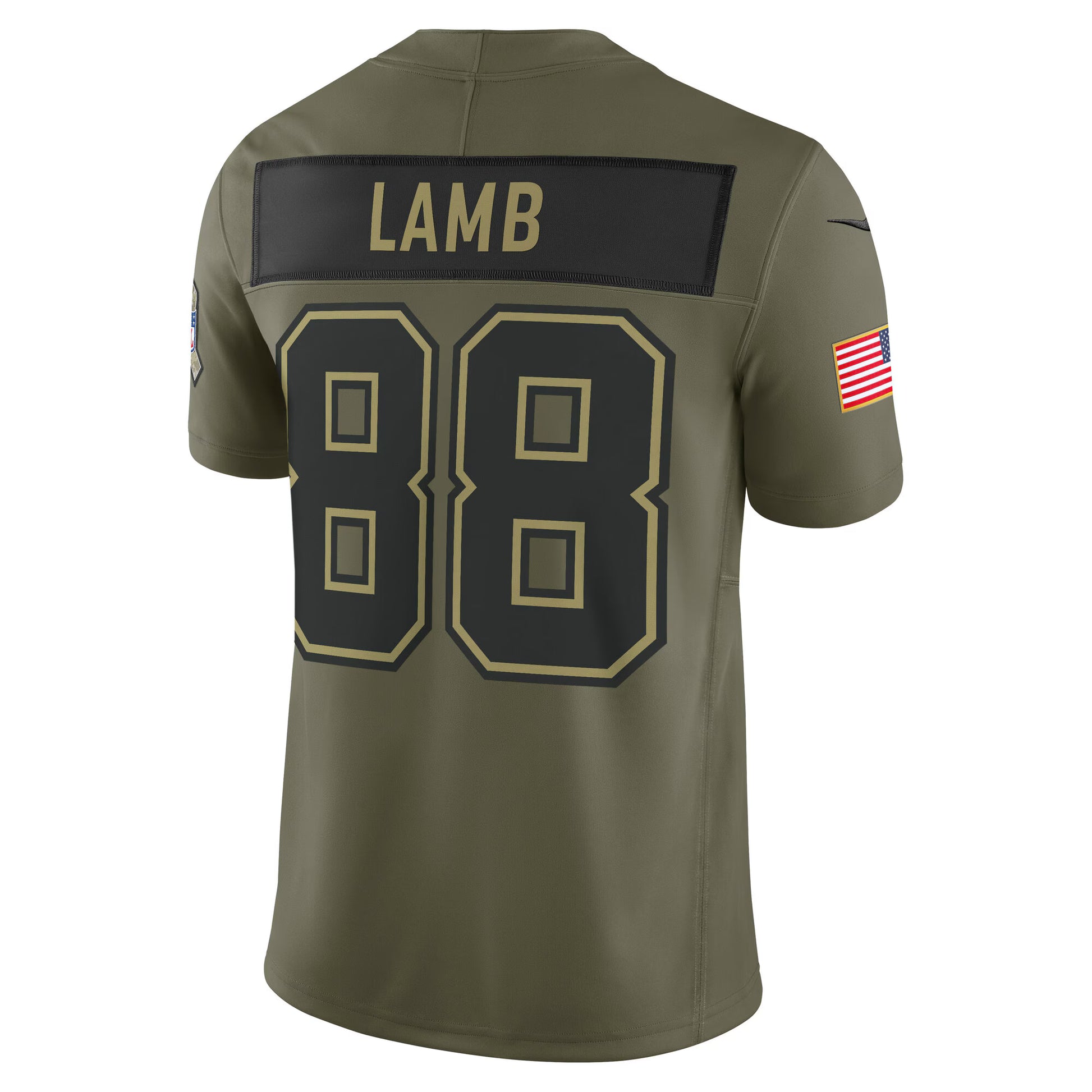 CeeDee Lamb Dallas Cowboys Nike 2025 Salute to Service Limited Jersey - Olive