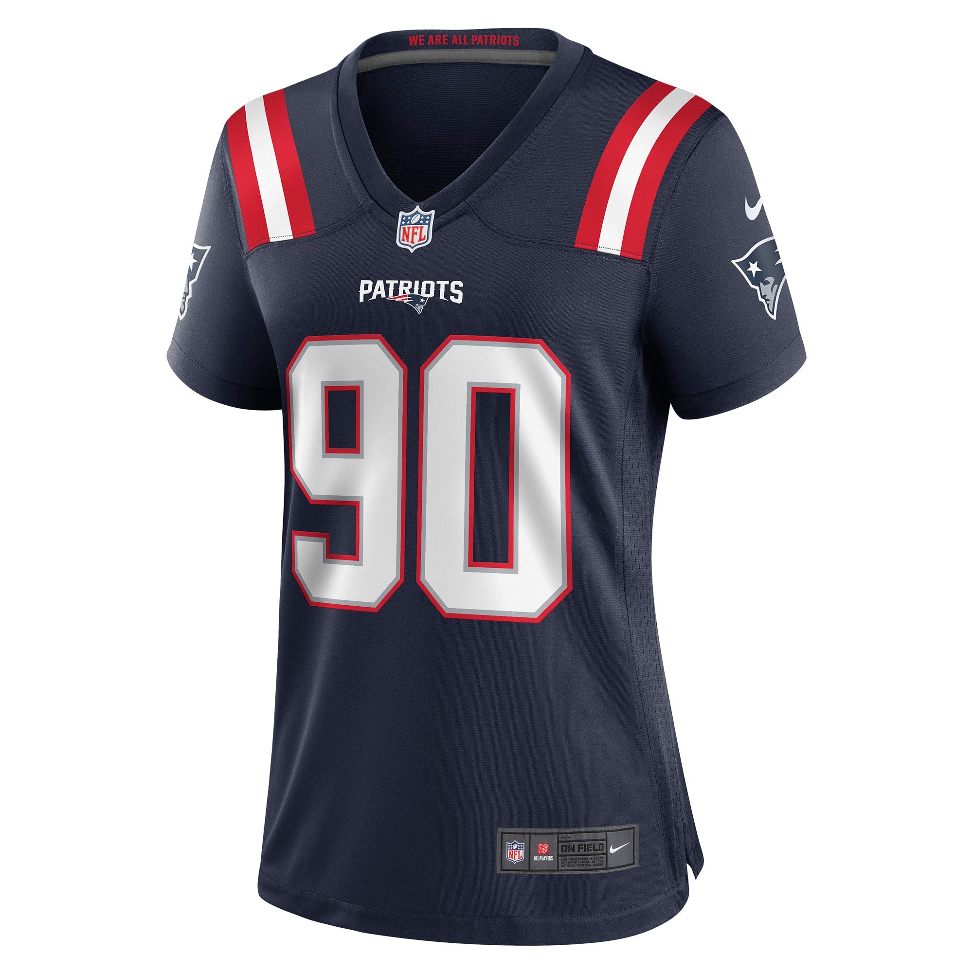 Christian Barmore New England Patriots Nike Women's Game Jersey - Navy