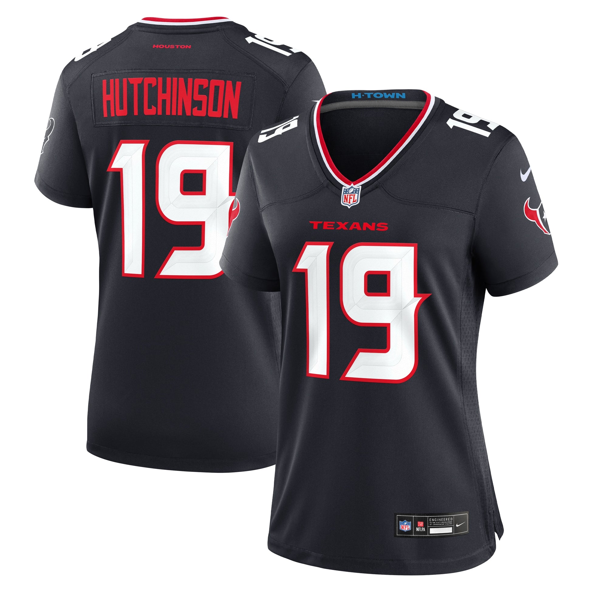 Xavier Hutchinson Houston Texans Nike Women's Team Game Jersey -  Navy