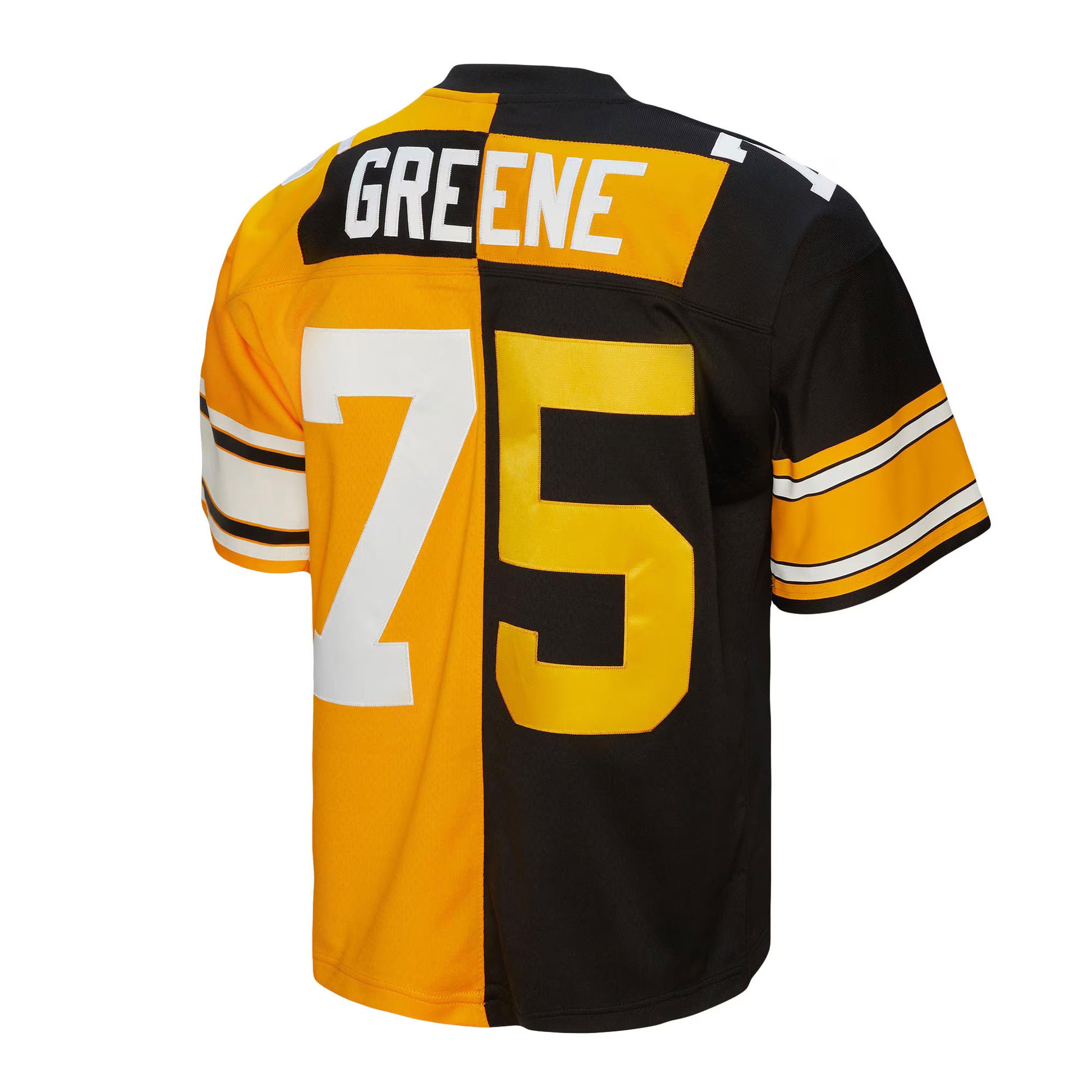 Joe Greene Pittsburgh Steelers Mitchell &amp; Ness 1976 Split Legacy Replica Jersey - Black/Gold