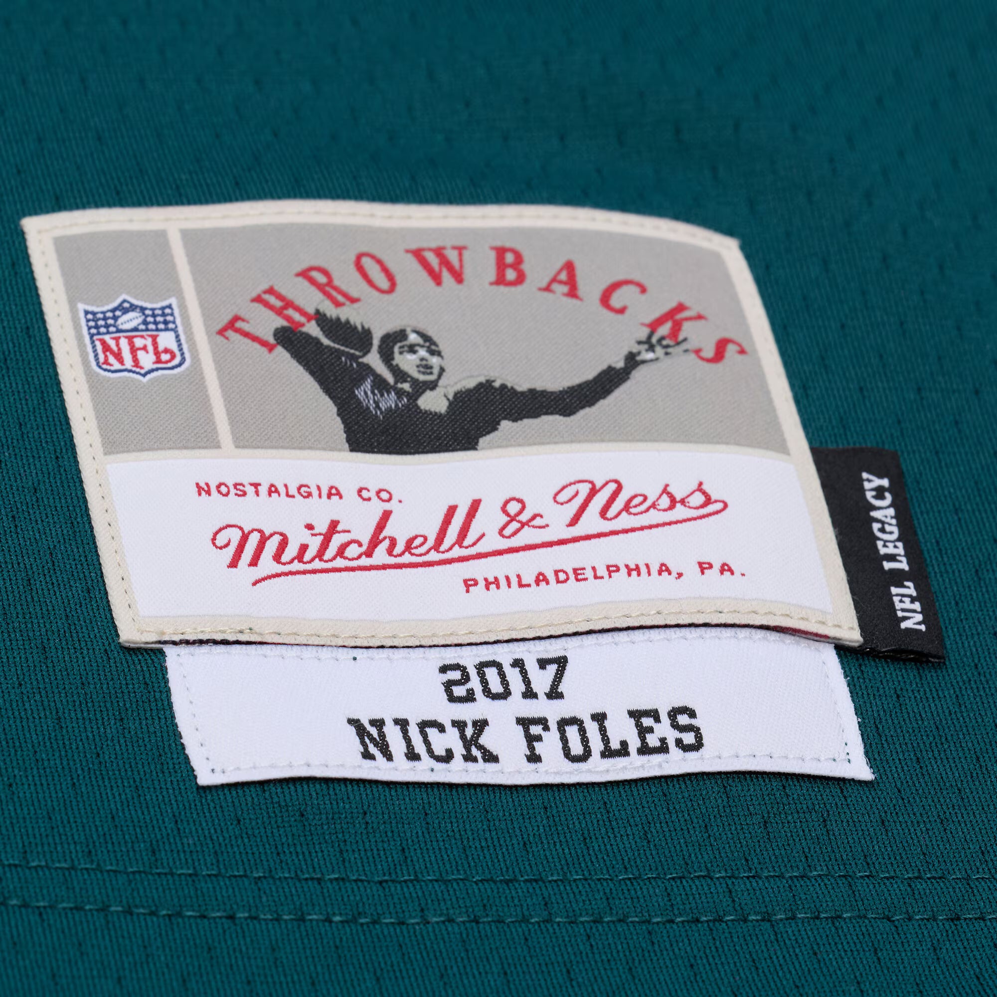 Nick Foles Philadelphia Eagles Mitchell &amp; Ness Legacy Replica Jersey - Midnight Green