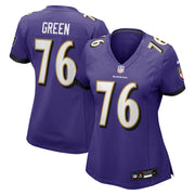 Kenyon Green Baltimore Ravens Nike Women's Team Game Jersey -  Purple