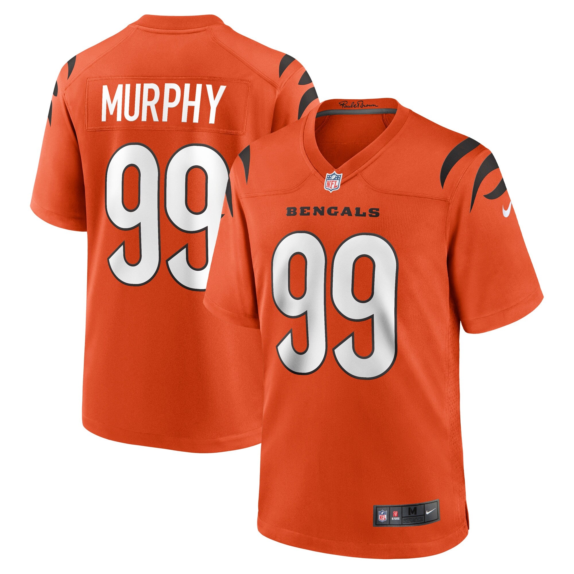 Myles Murphy Cincinnati Bengals Nike Alternate Game Jersey - Orange