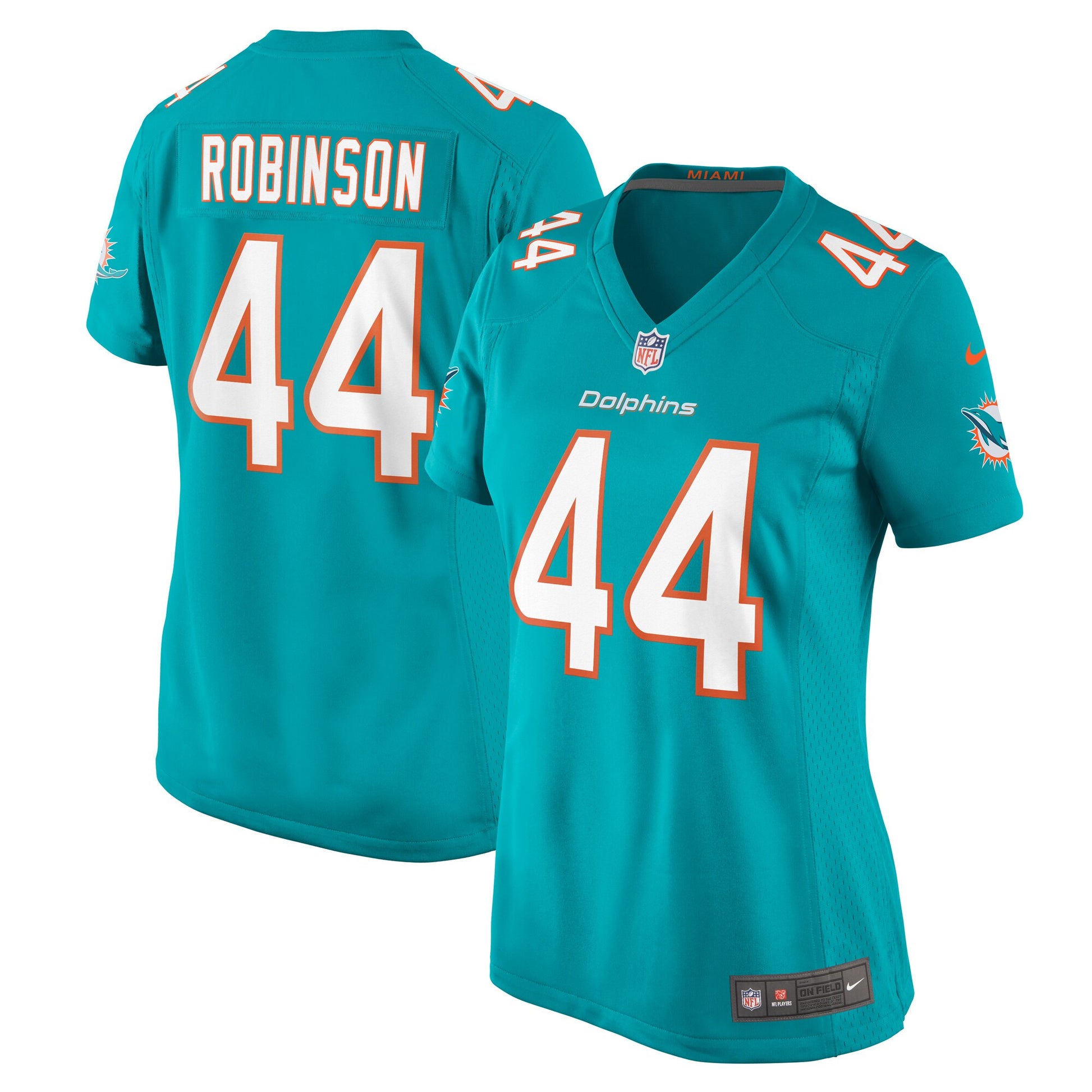 Chop Robinson Miami Dolphins Nike Women's  Game Jersey -  Aqua