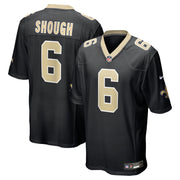 Tyler Shough New Orleans Saints Nike Game Jersey - Black