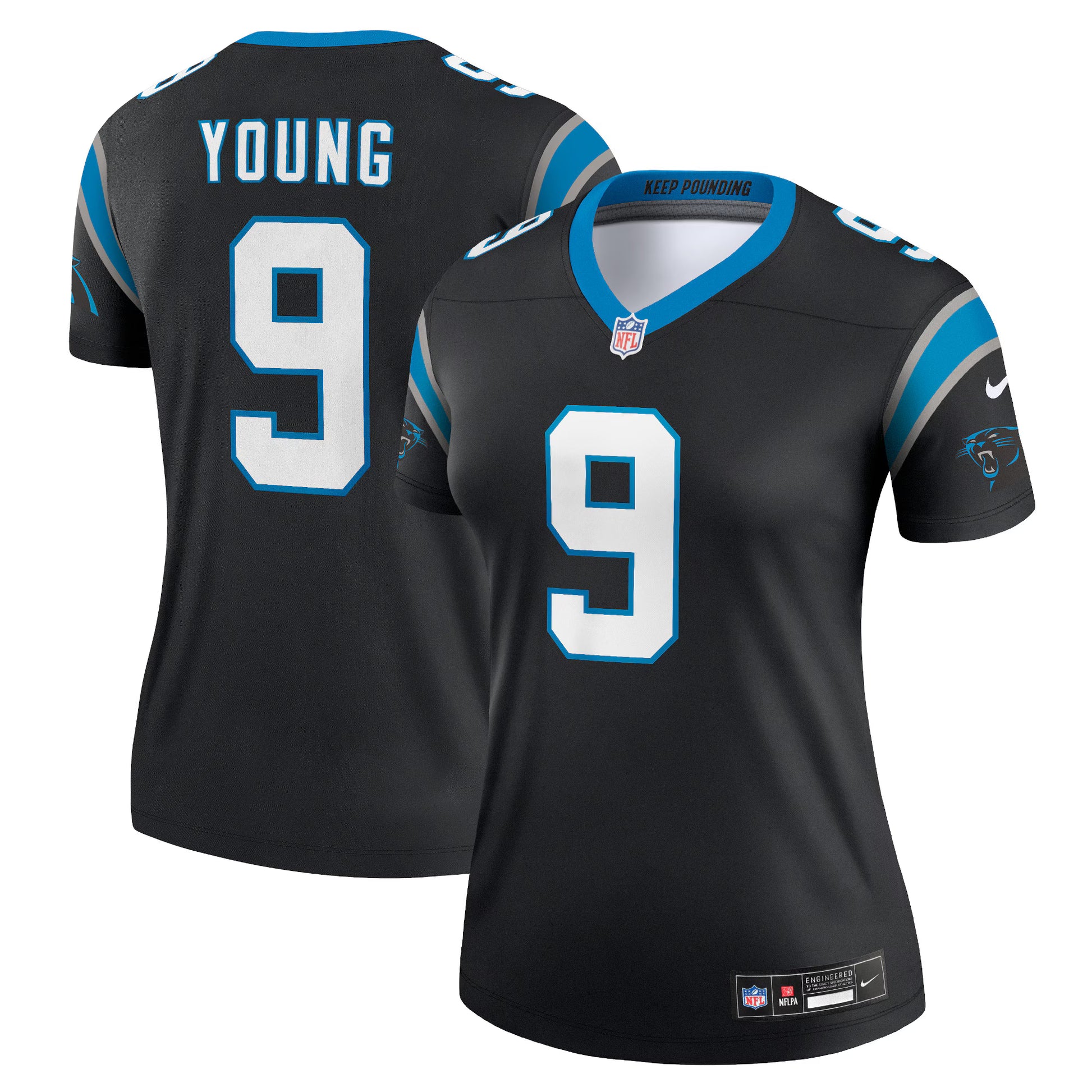 Bryce Young Carolina Panthers Nike Women's Legend Player Performance Top -  Black