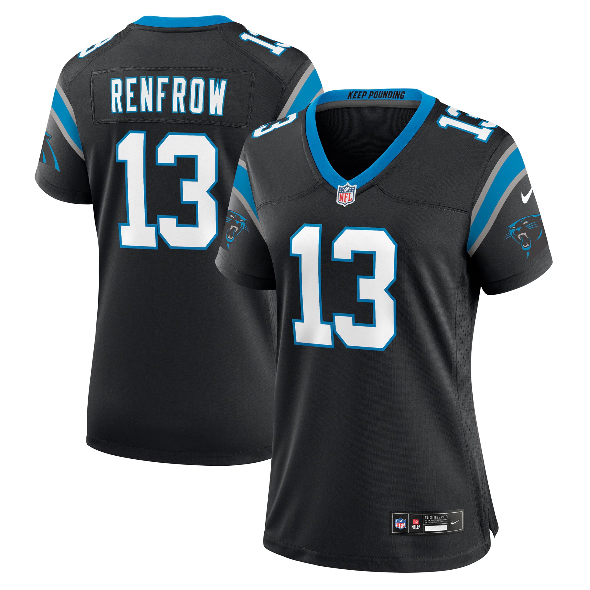 Hunter Renfrow Carolina Panthers Nike Women's Team Game Jersey -  Black