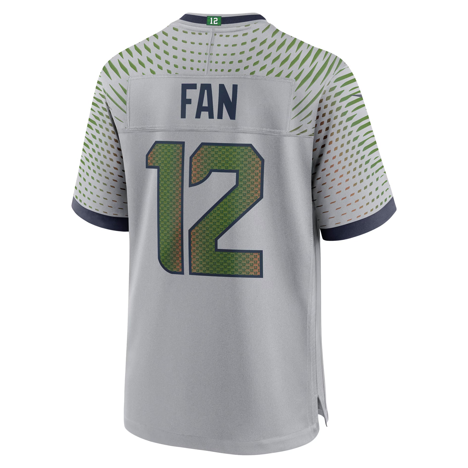 12s Seattle Seahawks Nike 2025 Rivalries Collection Game Jersey - Wolf Gray