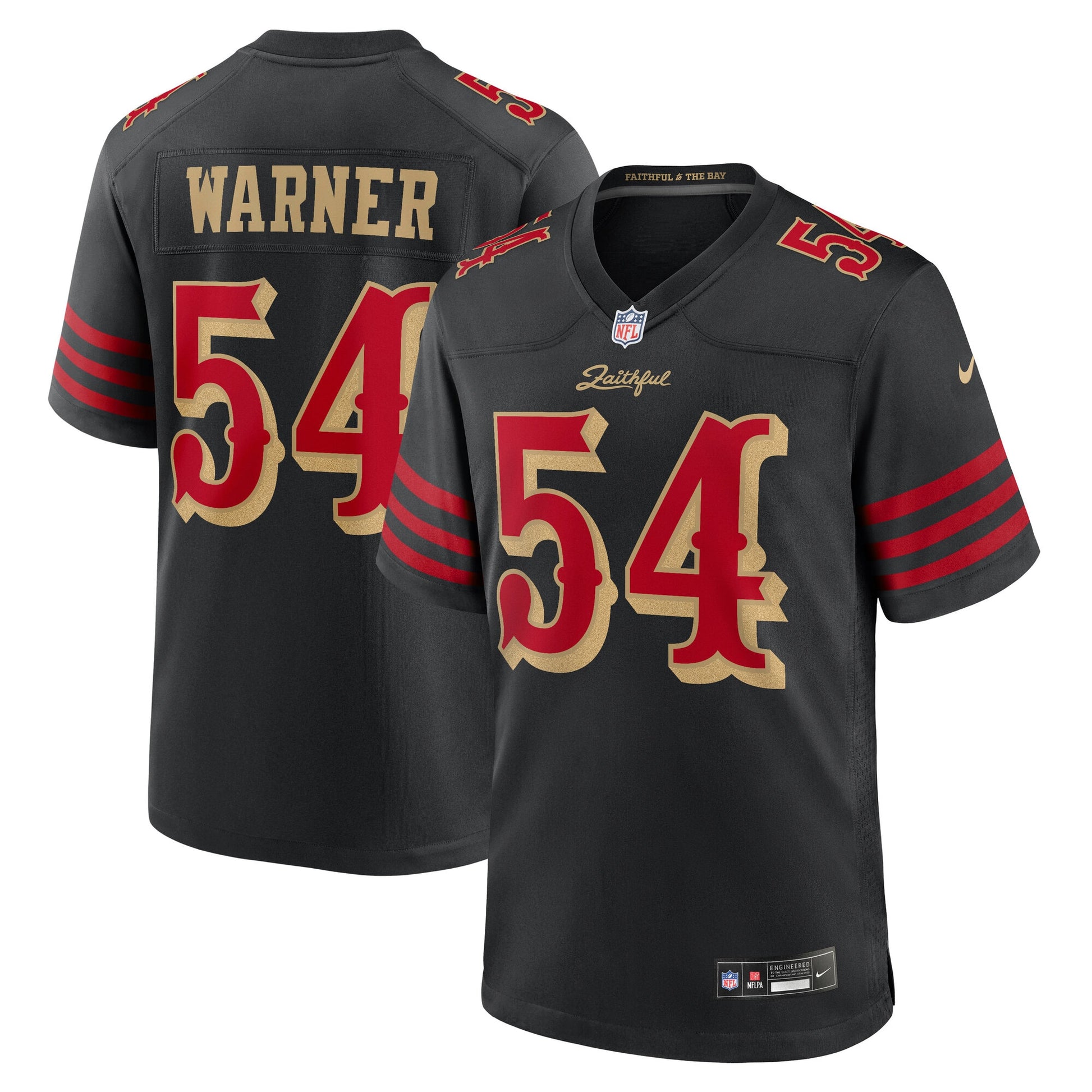 Fred Warner San Francisco 49ers Nike 2025 Rivalries Collection Game Jersey - Black