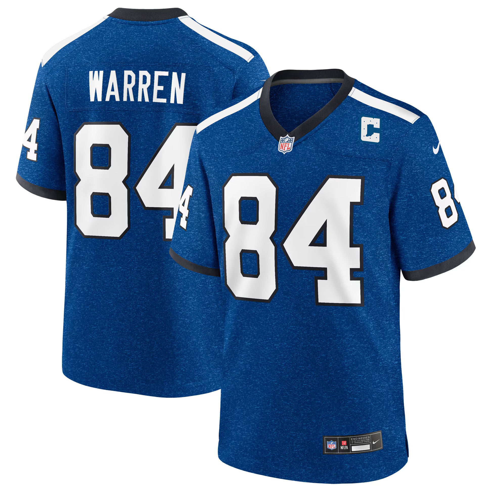 Tyler Warren Indianapolis Colts Nike Alternate 2 Indiana Nights Game Jersey -  Heather Royal
