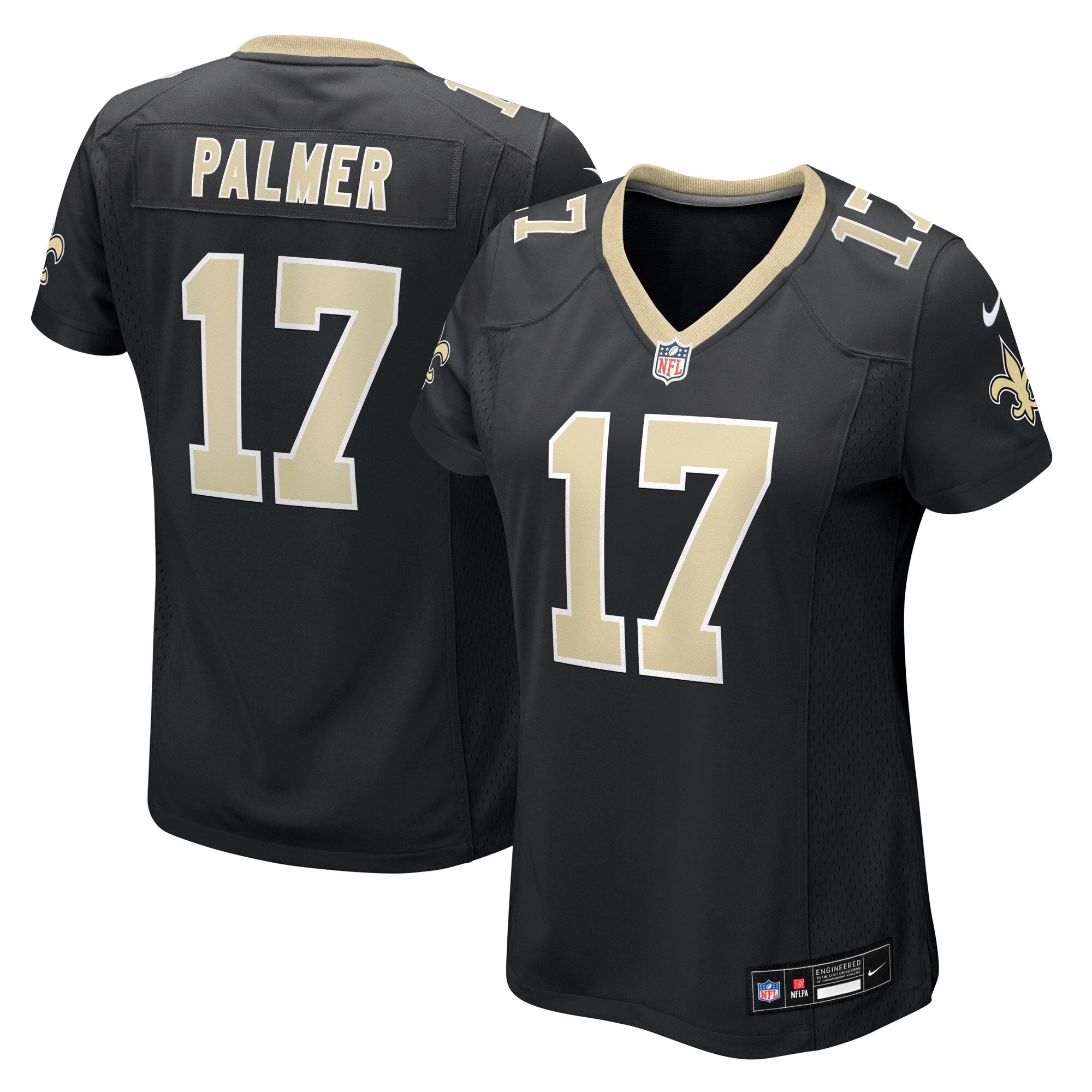 Trey Palmer New Orleans Saints Nike Women's Team Game Jersey -  Black