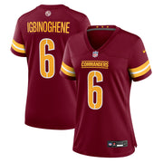 Noah Igbinoghene Washington Commanders Nike Women's Team Game Jersey -  Burgundy