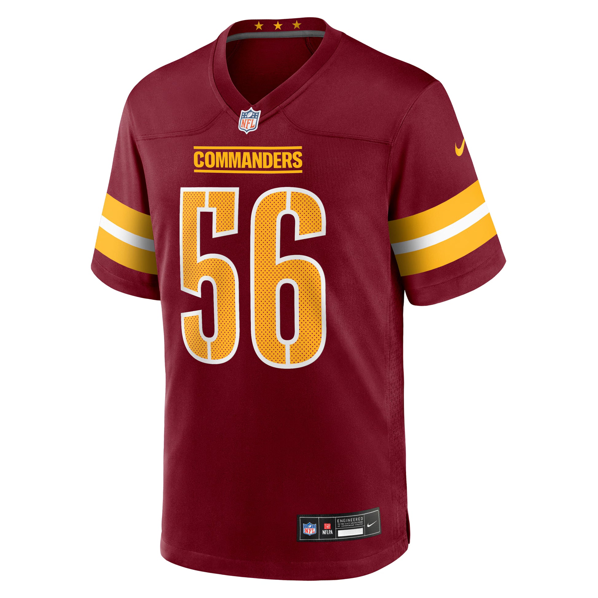 Kain Medrano Washington Commanders Nike Team Game Jersey -  Burgundy