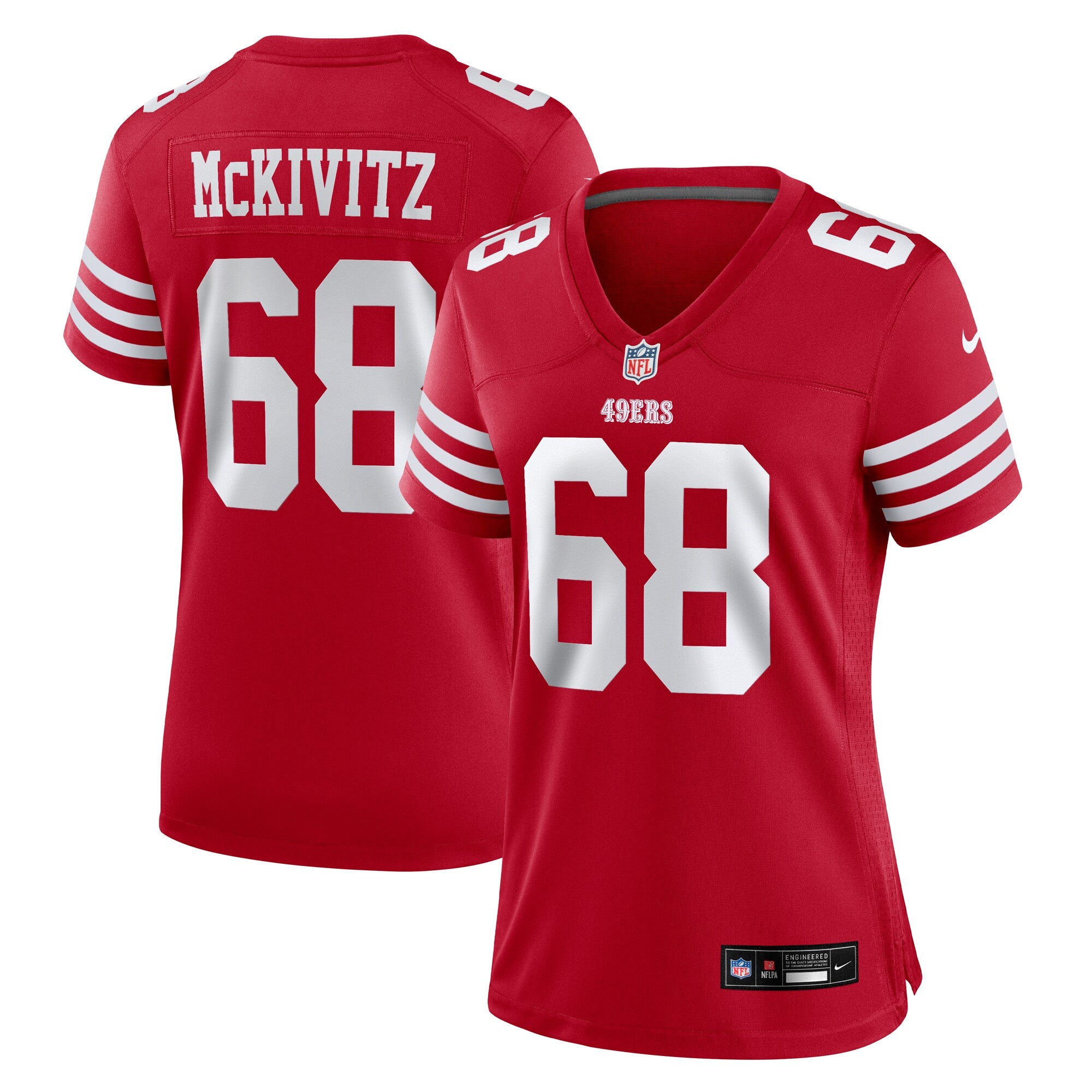 Colton McKivitz San Francisco 49ers Nike Women's Team Game Jersey -  Scarlet